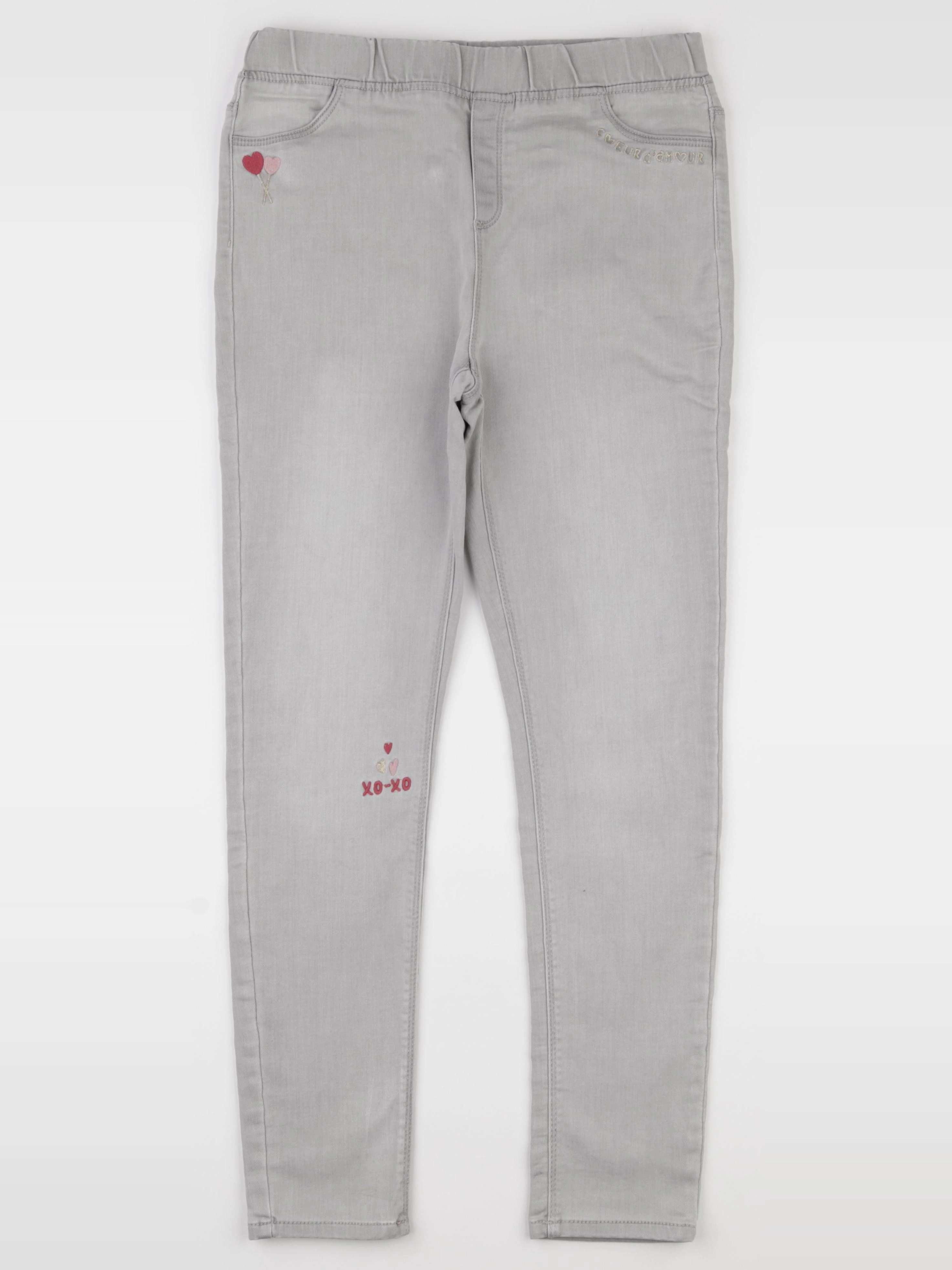 Vertbaudet - jegging gris - 14 ans