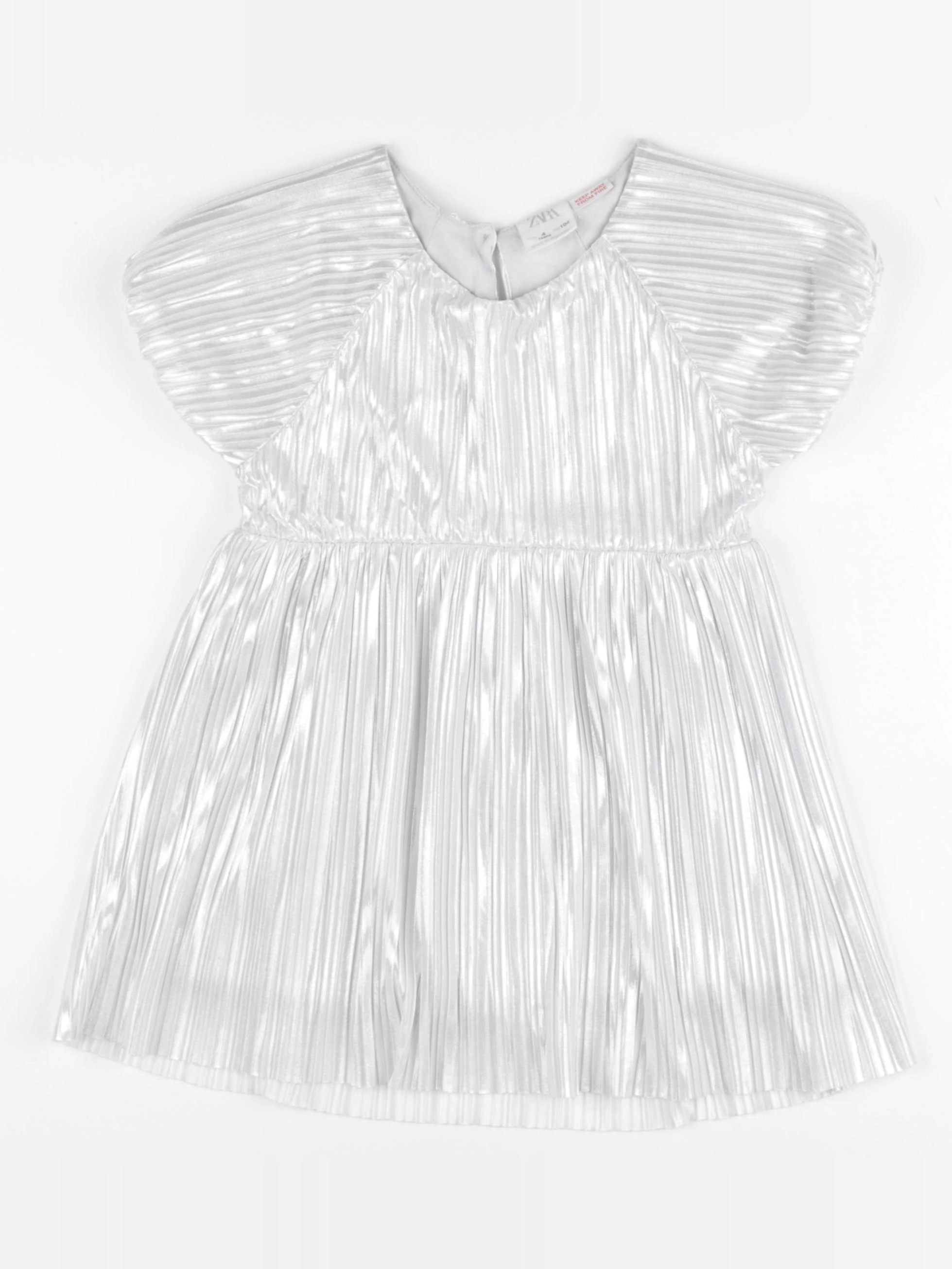Zara - robe gris, argent - 4 ans