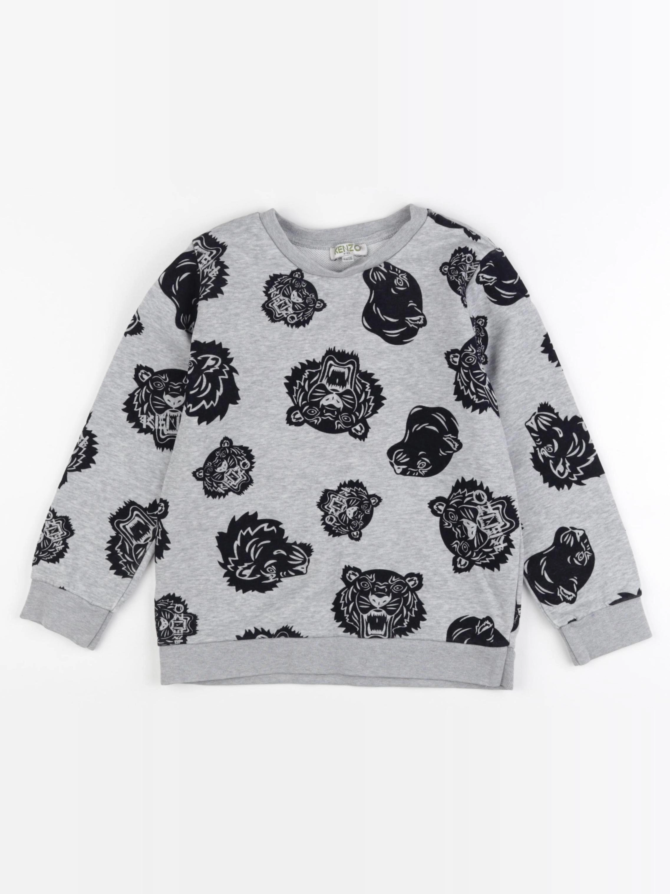 Kenzo - sweat gris - 6 ans