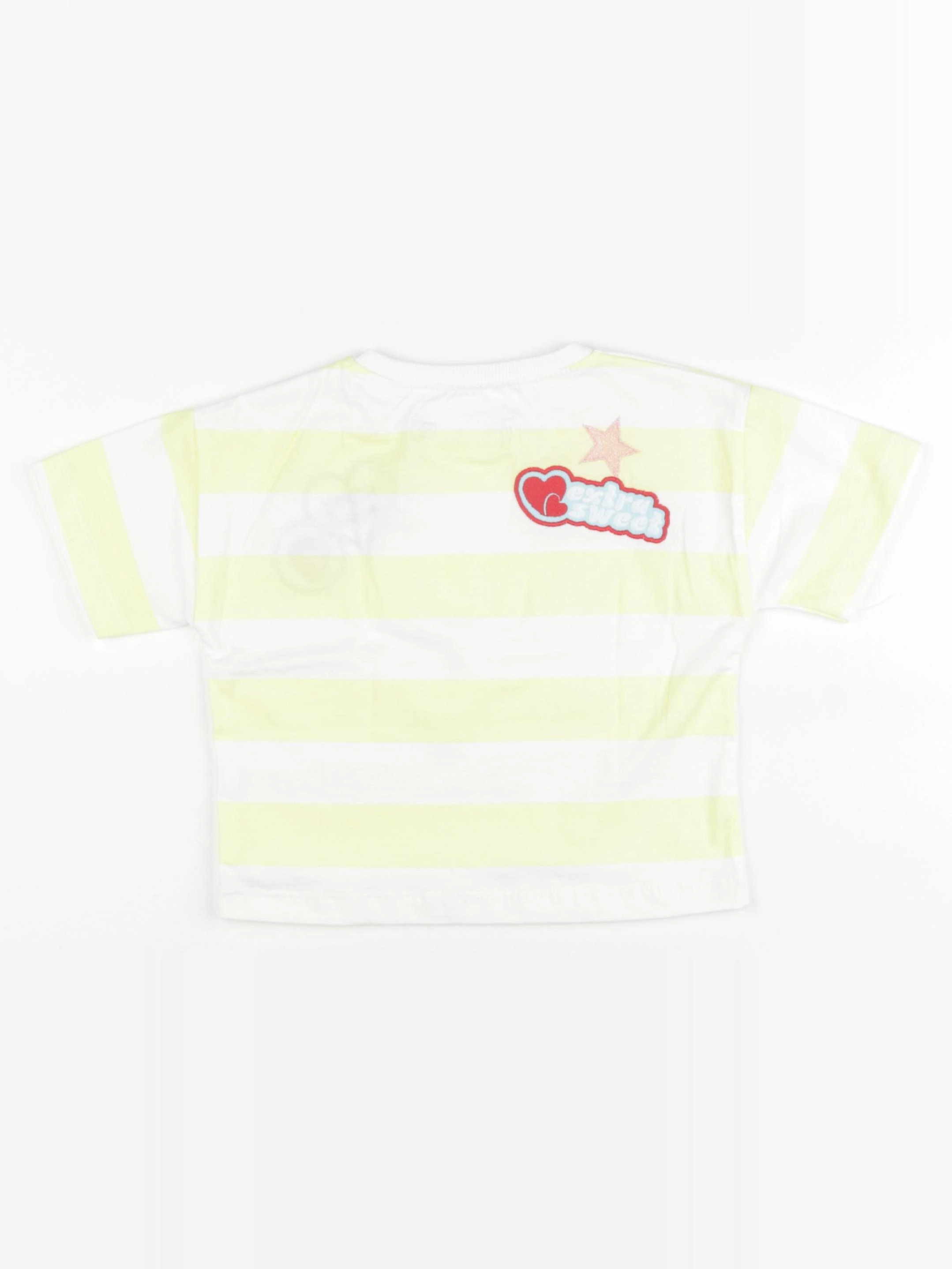 Zara - tee-shirt imprimé au dos blanc, jaune - 4 ans