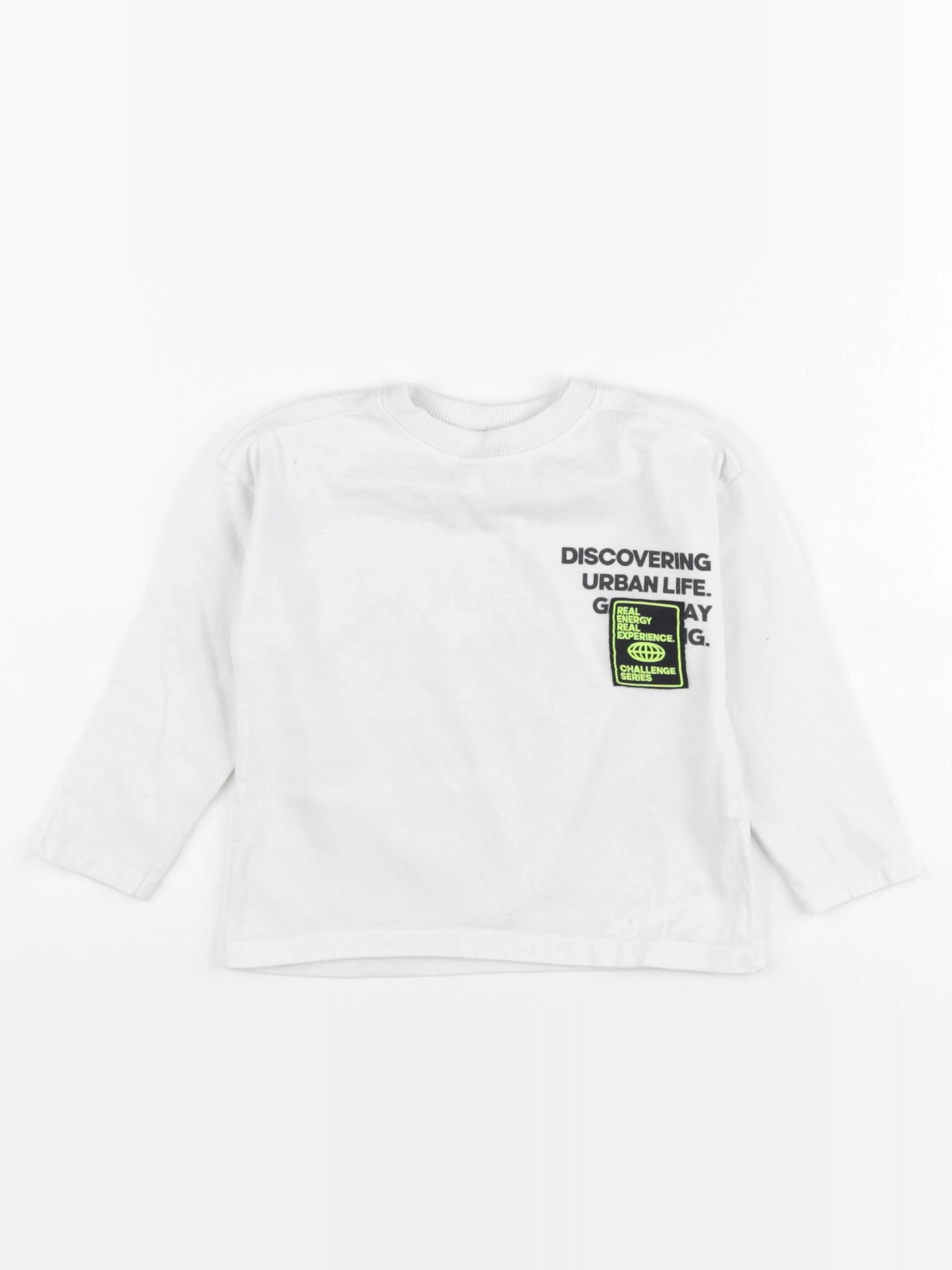 Zara - tee-shirt imprimé au dos blanc - 18/24 mois