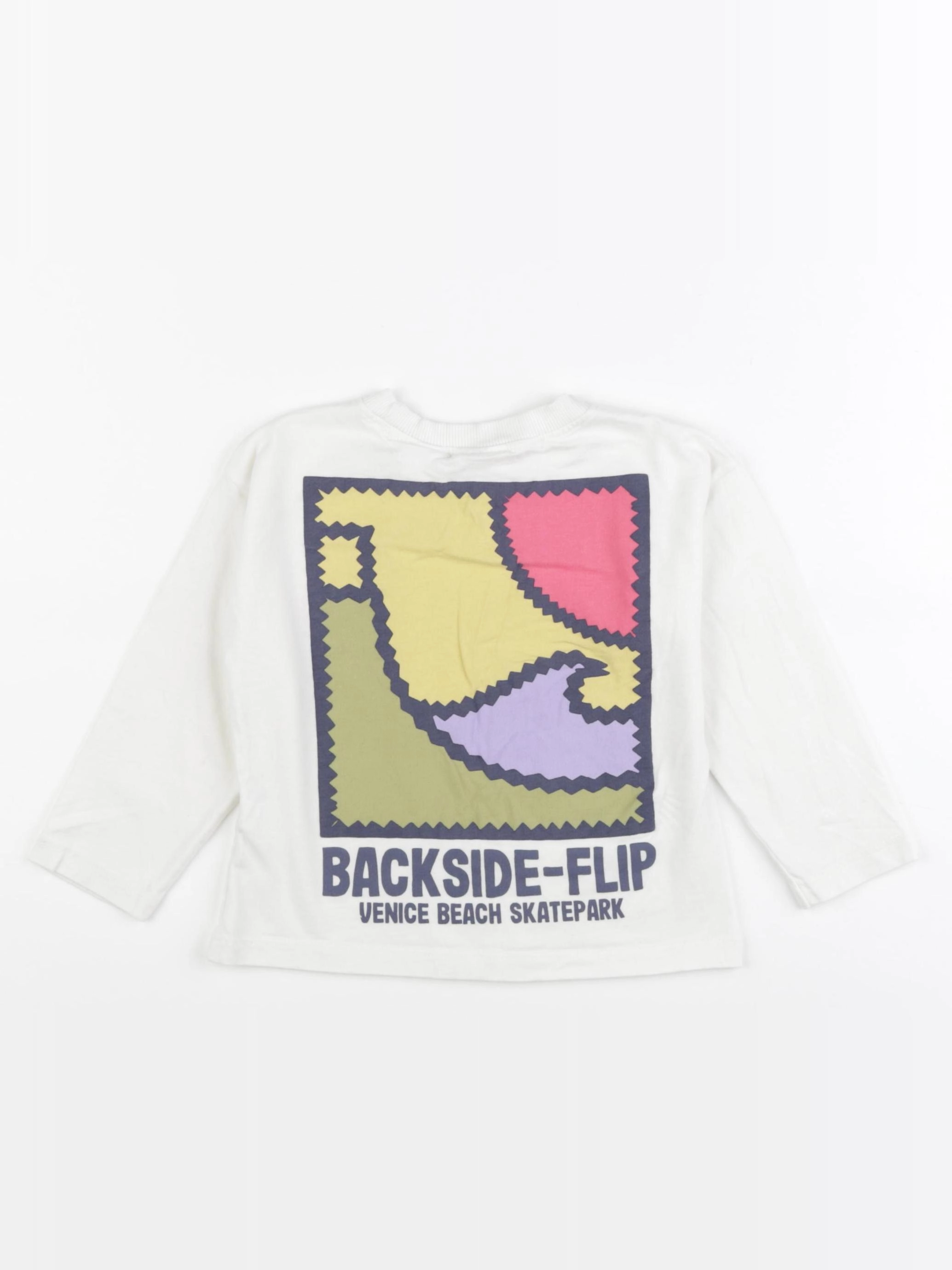 Zara - tee-shirt imprimé au dos blanc - 18/24 mois