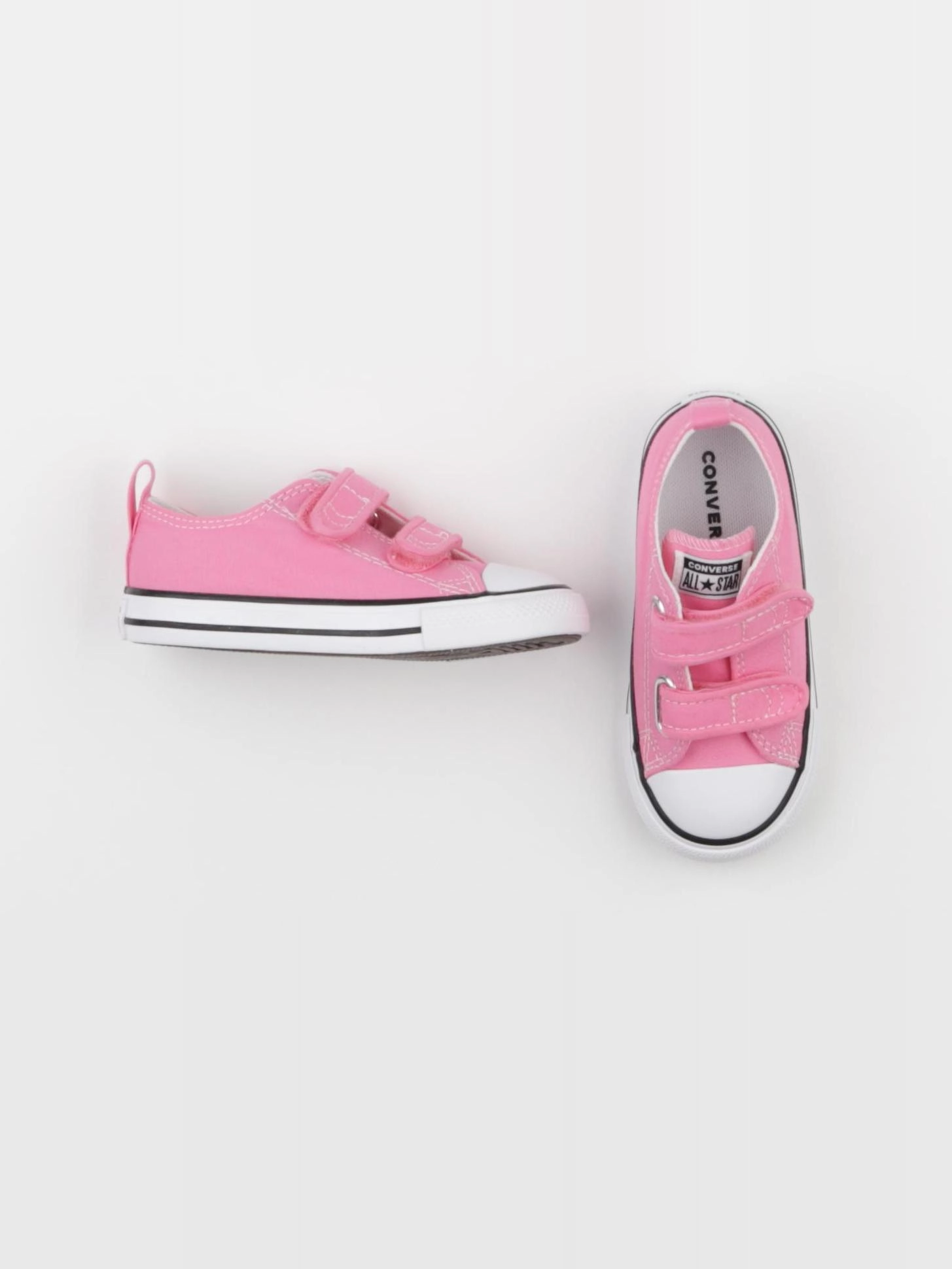 Converse - tennis à scratch/ lacets rose - pointure 24