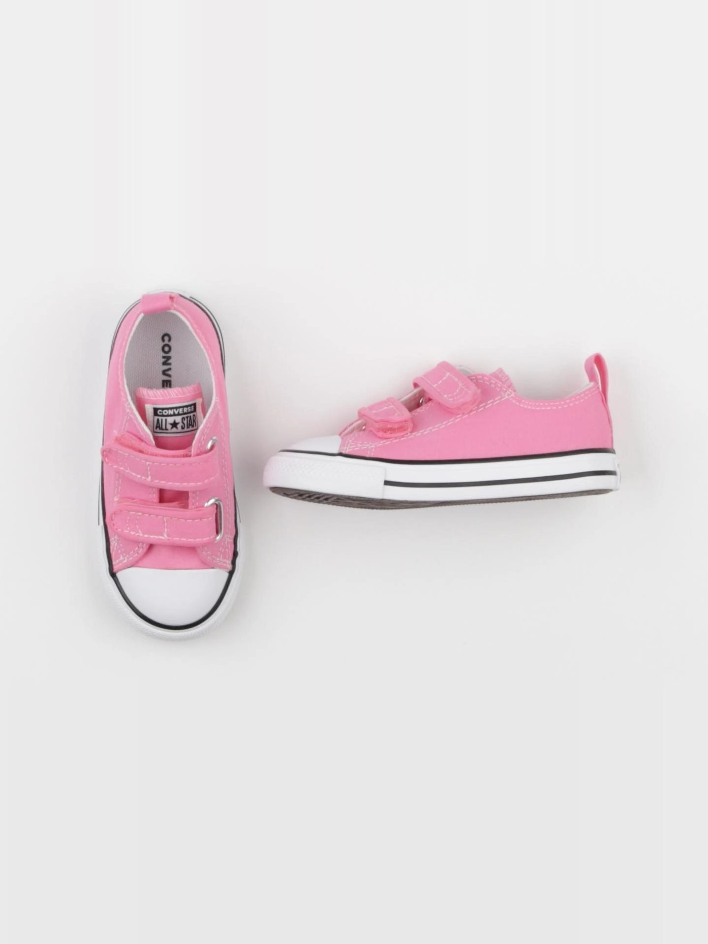 Converse - tennis à scratch/ lacets rose - pointure 24