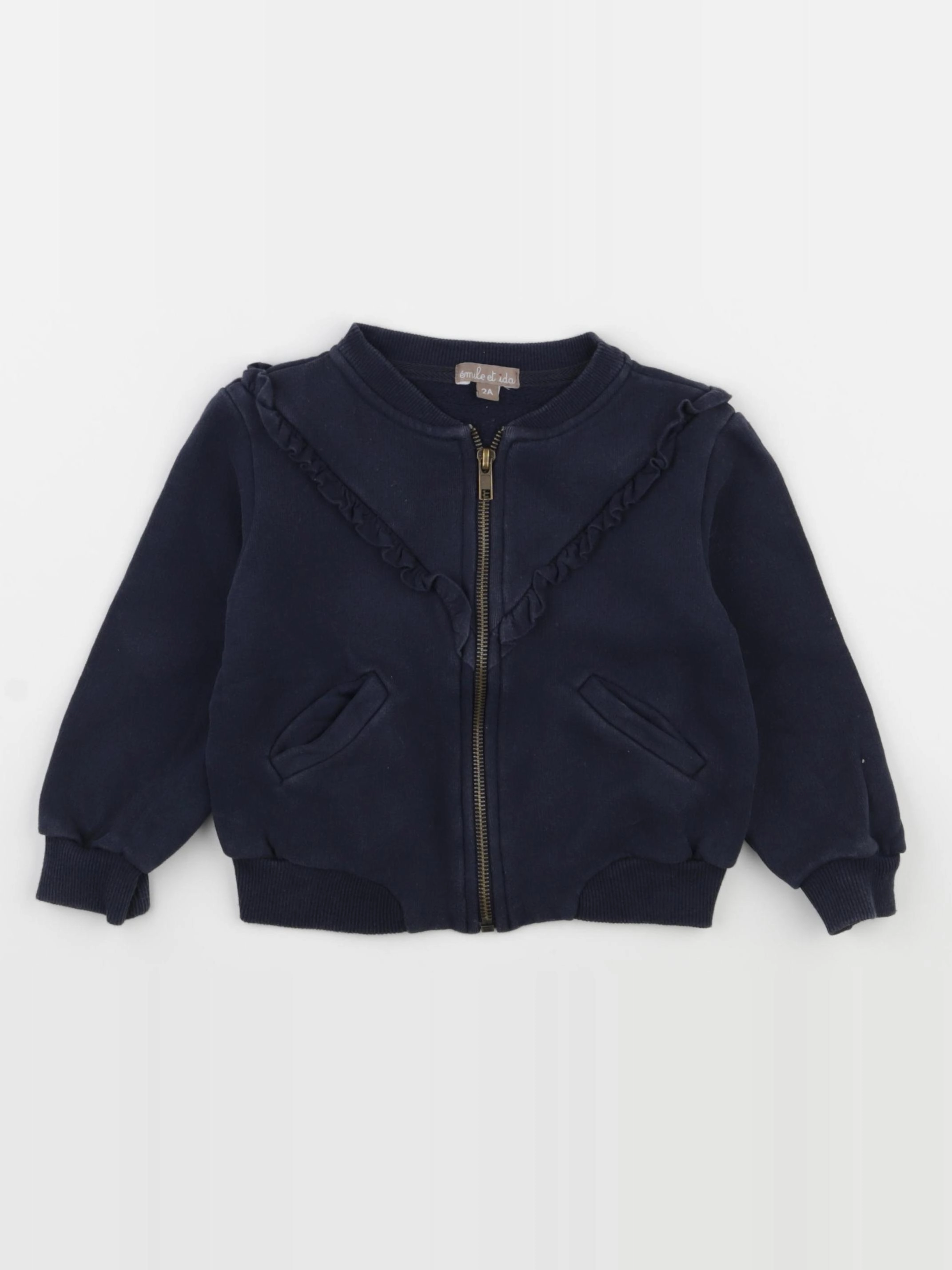 Emile et Ida - sweat bleu - 2 ans