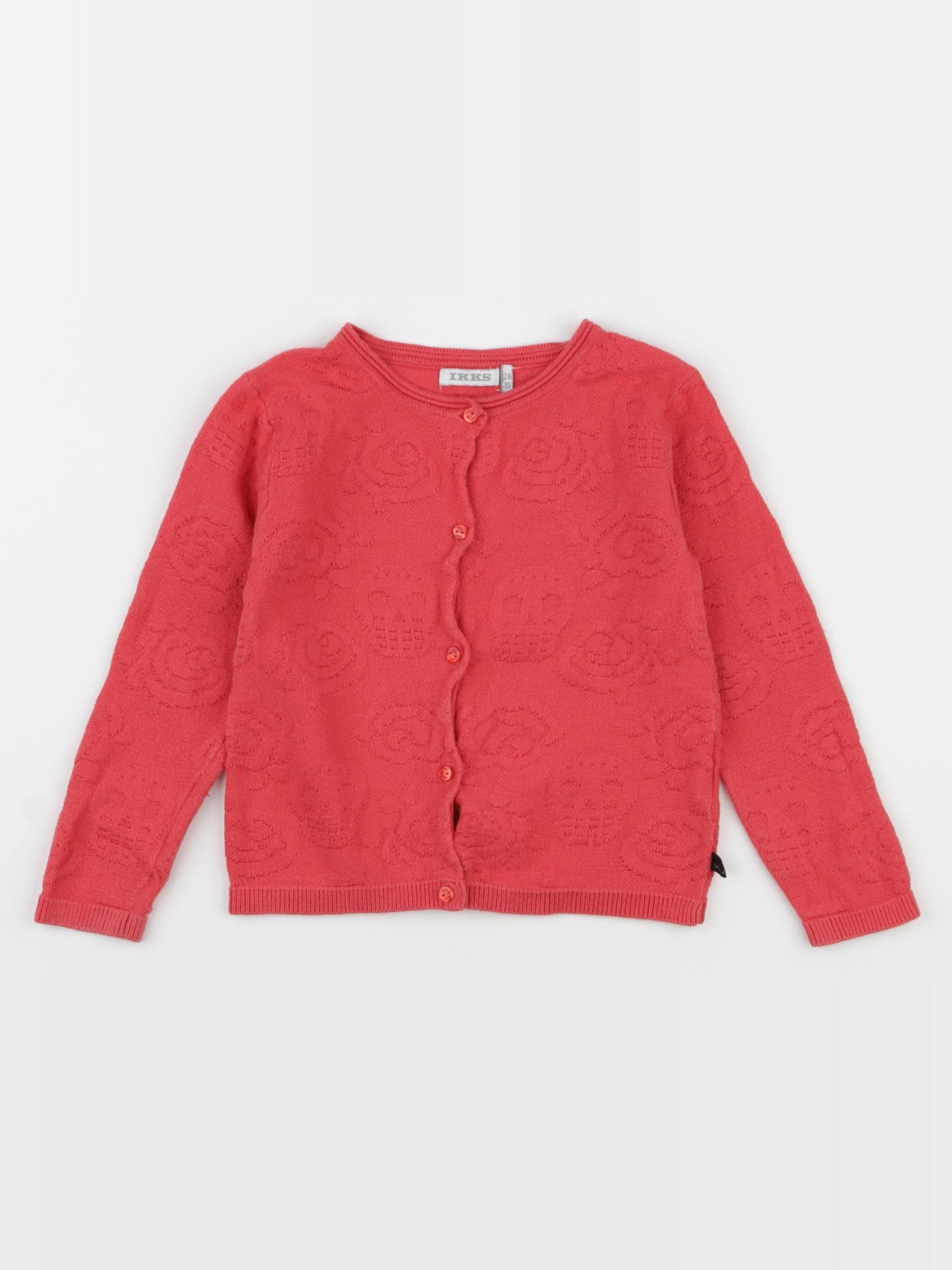 IKKS - gilet rose - 2 ans