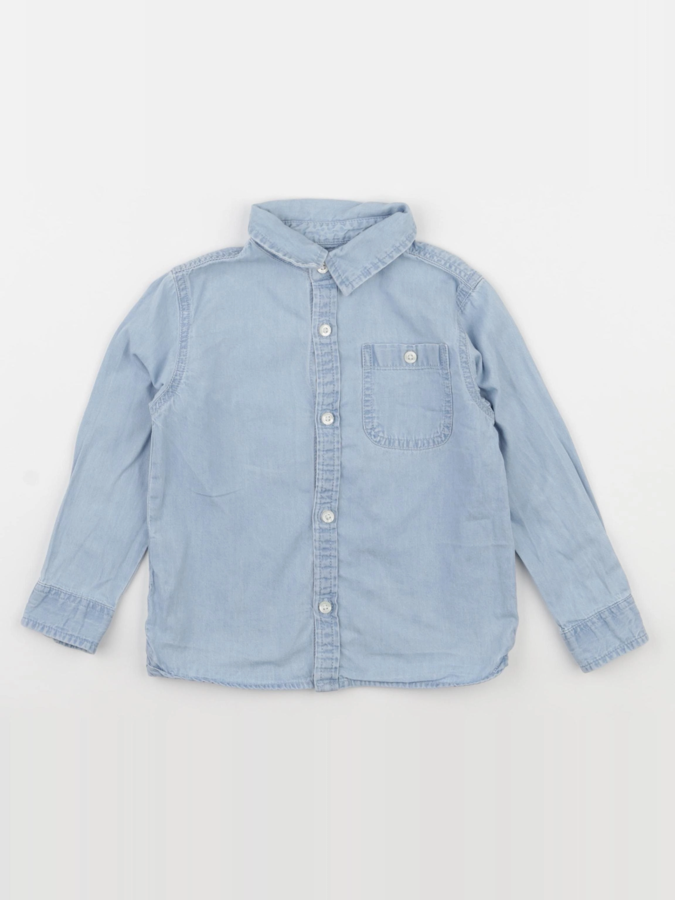 Mango - chemise bleu - 2/3 ans
