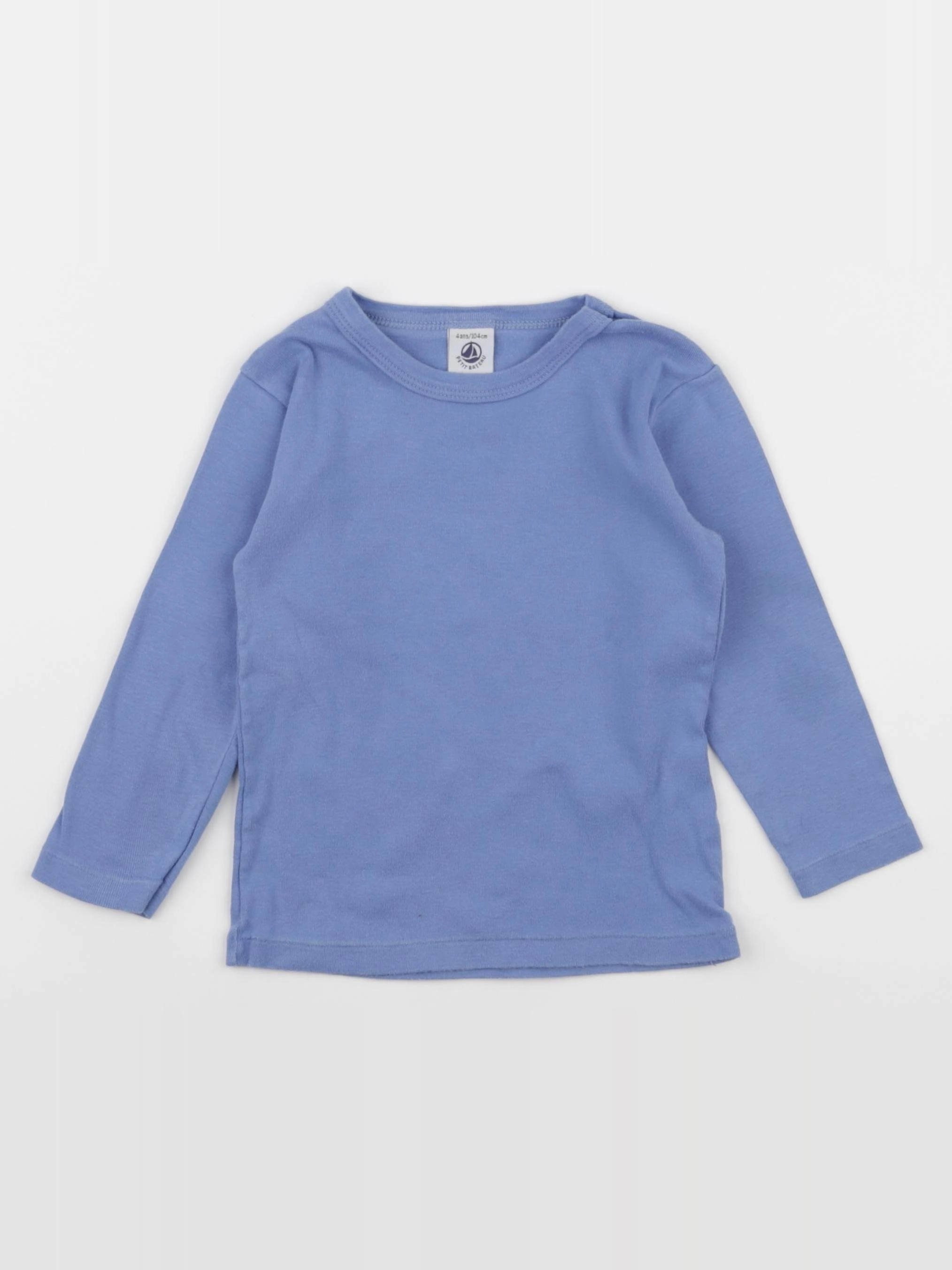 Petit Bateau - maillot de corps bleu - 4 ans