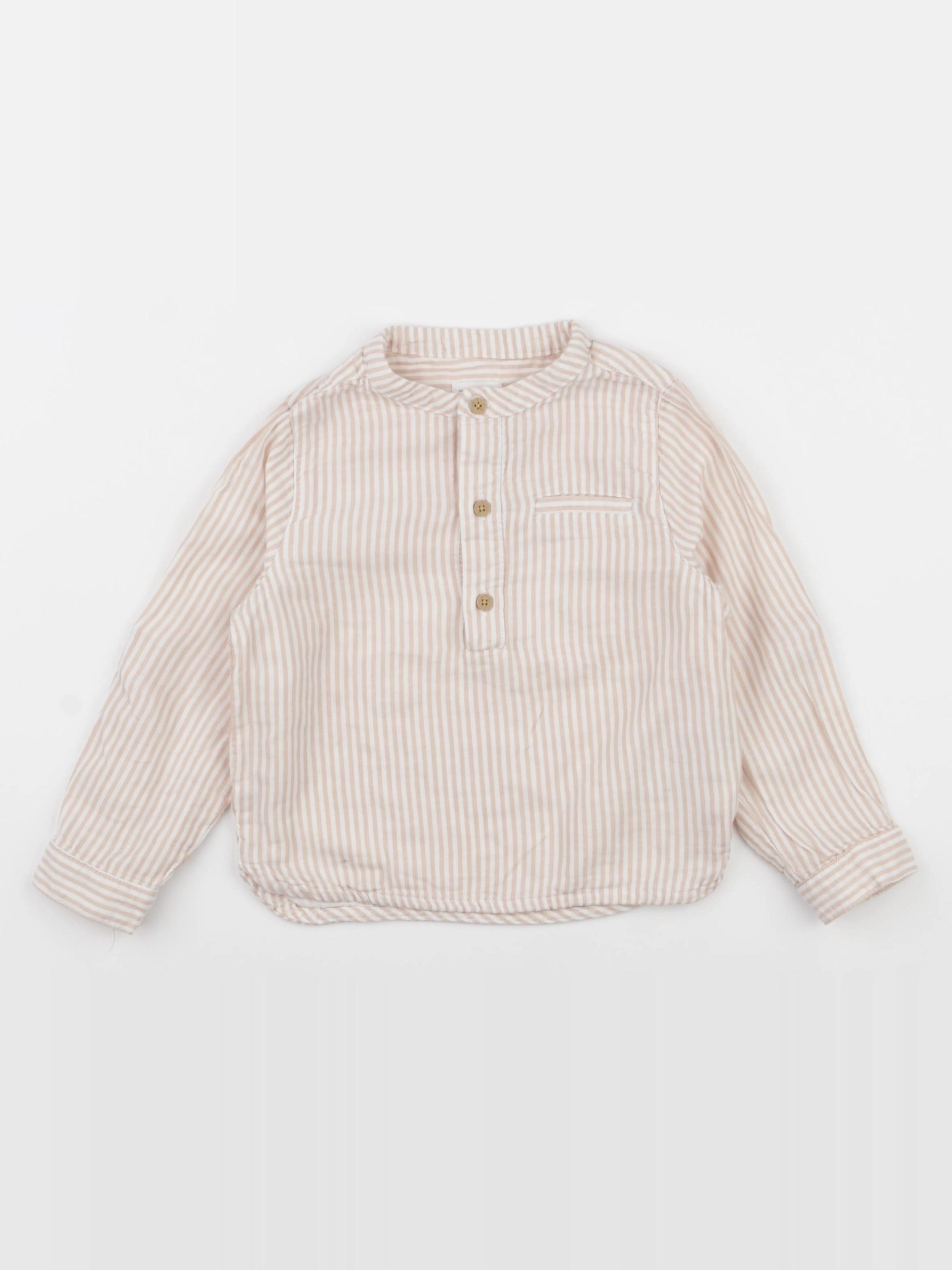 Vertbaudet - chemise beige - 3 ans