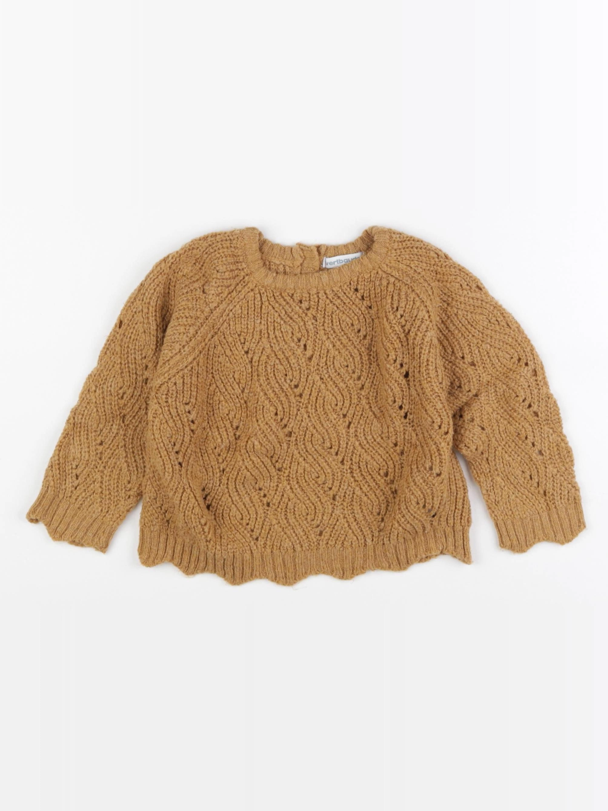 Vertbaudet - pull marron - 18 mois