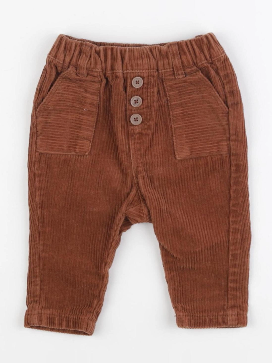 Vertbaudet - pantalon marron - 3 mois