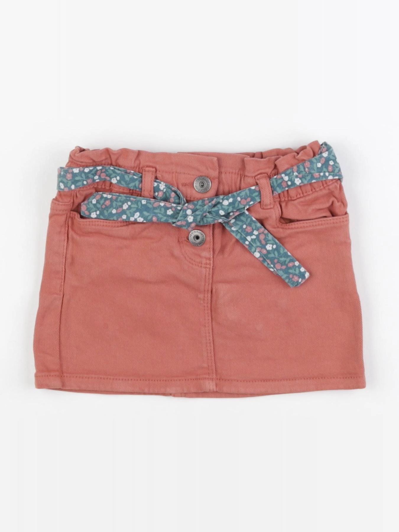Vertbaudet - jupe rouge - 2 ans
