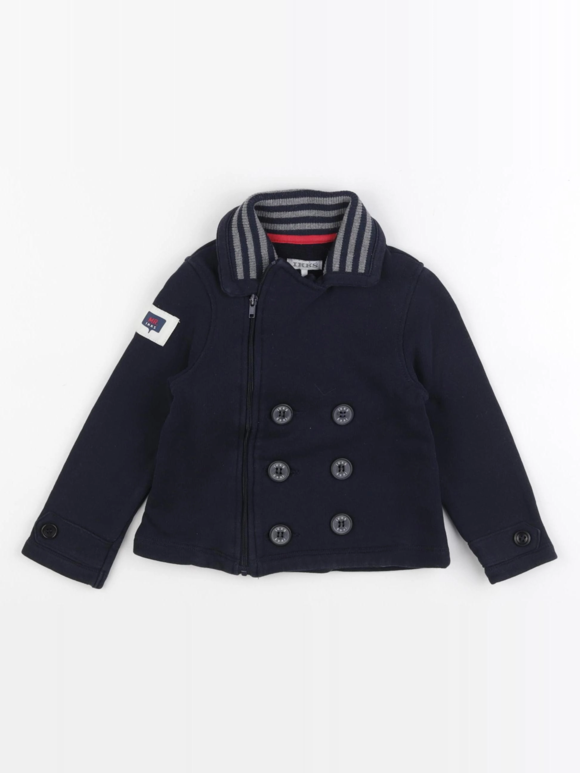 IKKS - veste imprimé au dos bleu - 2 ans