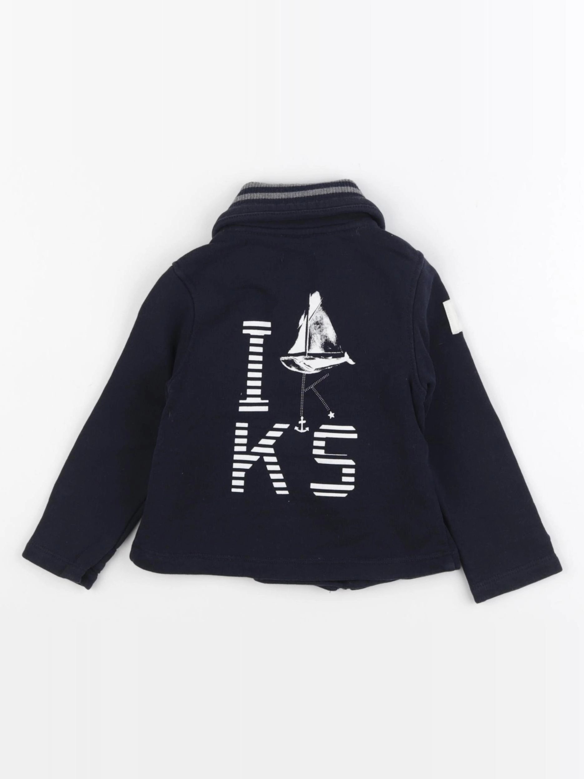 IKKS - veste imprimé au dos bleu - 2 ans