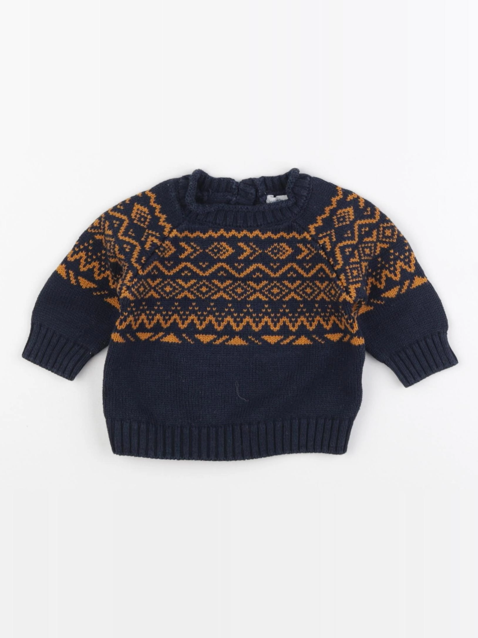 Vertbaudet - pull bleu - 3 mois