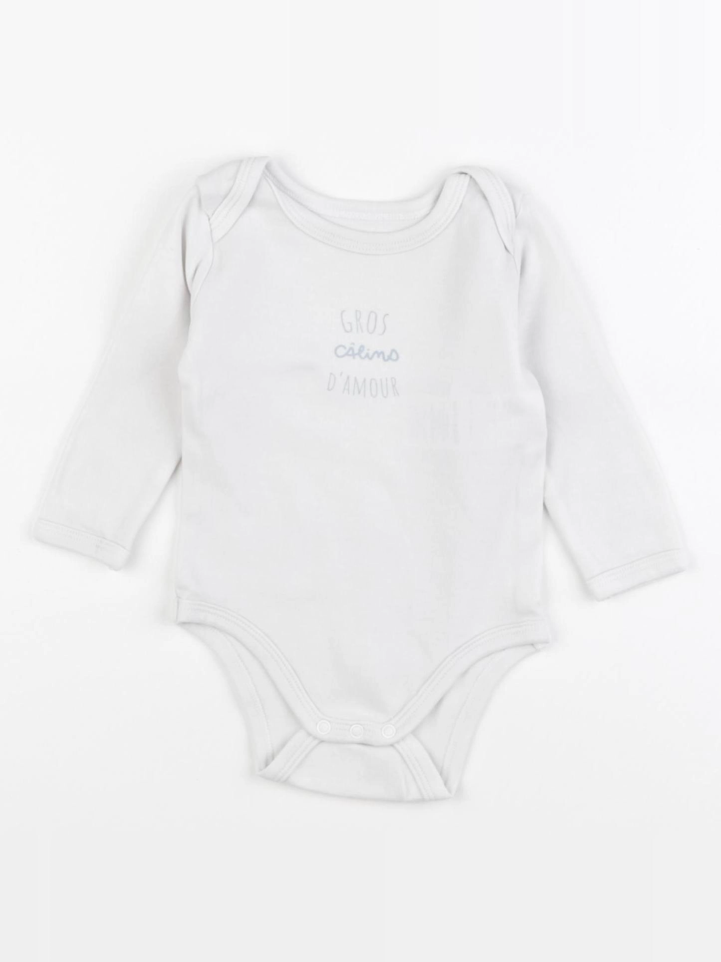 Vertbaudet - body blanc - 6 mois