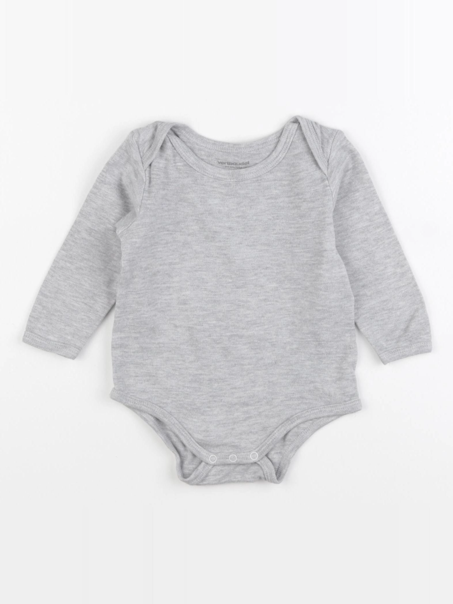Vertbaudet - body gris - 9 mois