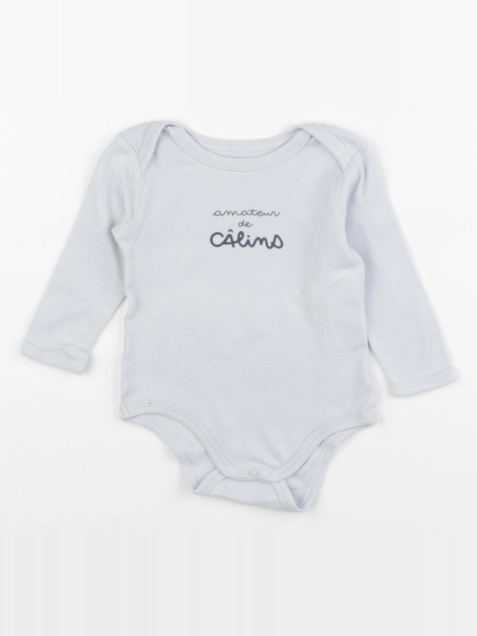 Vertbaudet - body bleu - 6 mois
