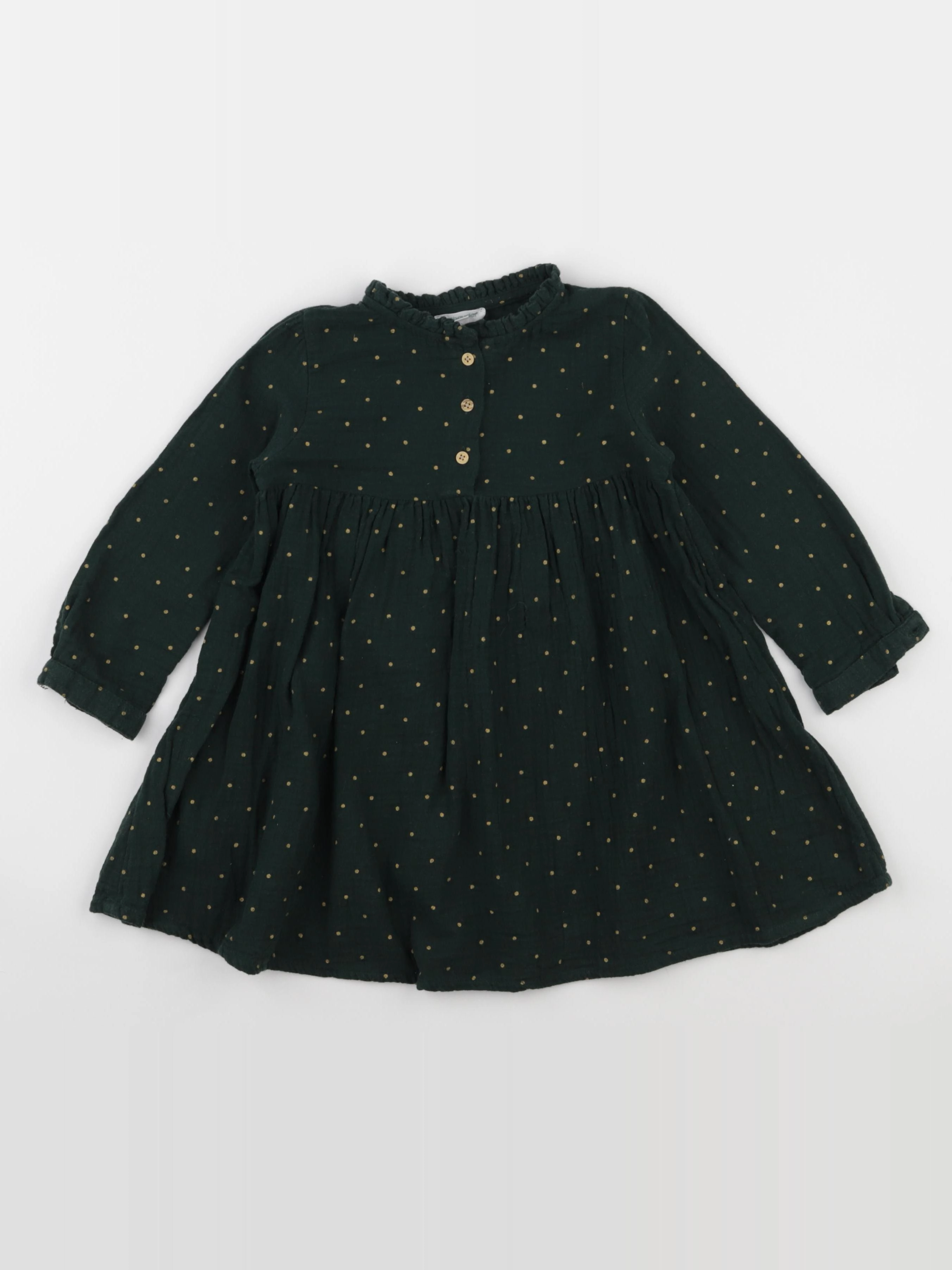 Vertbaudet - robe vert - 3 ans