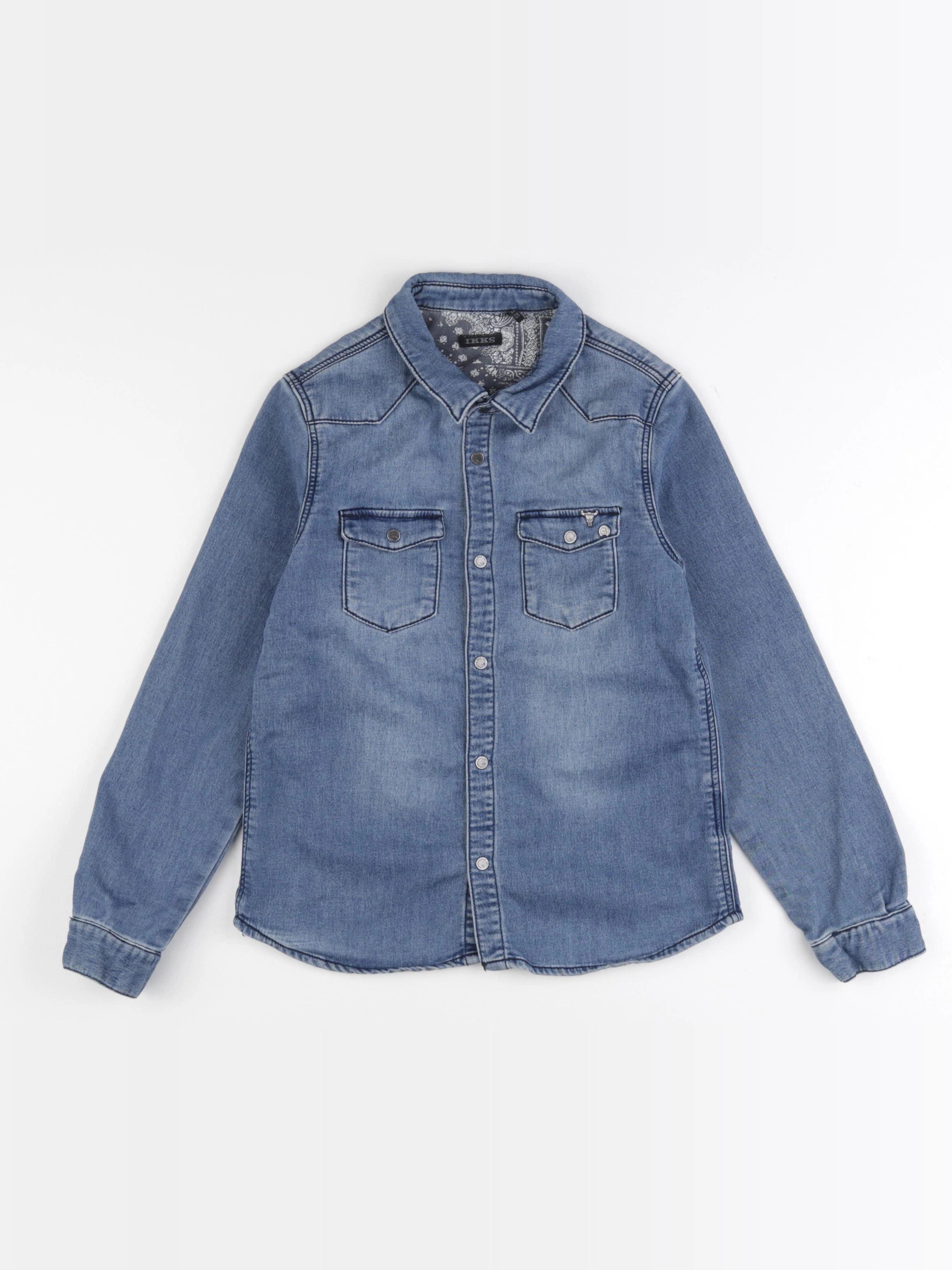 IKKS - chemise bleu - 8 ans