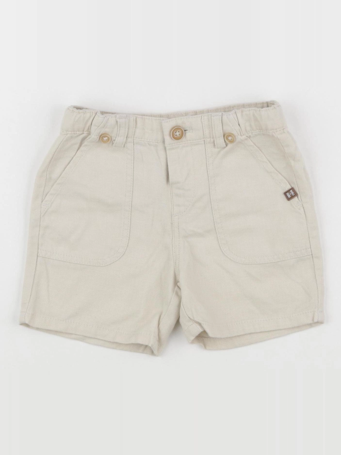 Zara - short beige - 12/18 mois