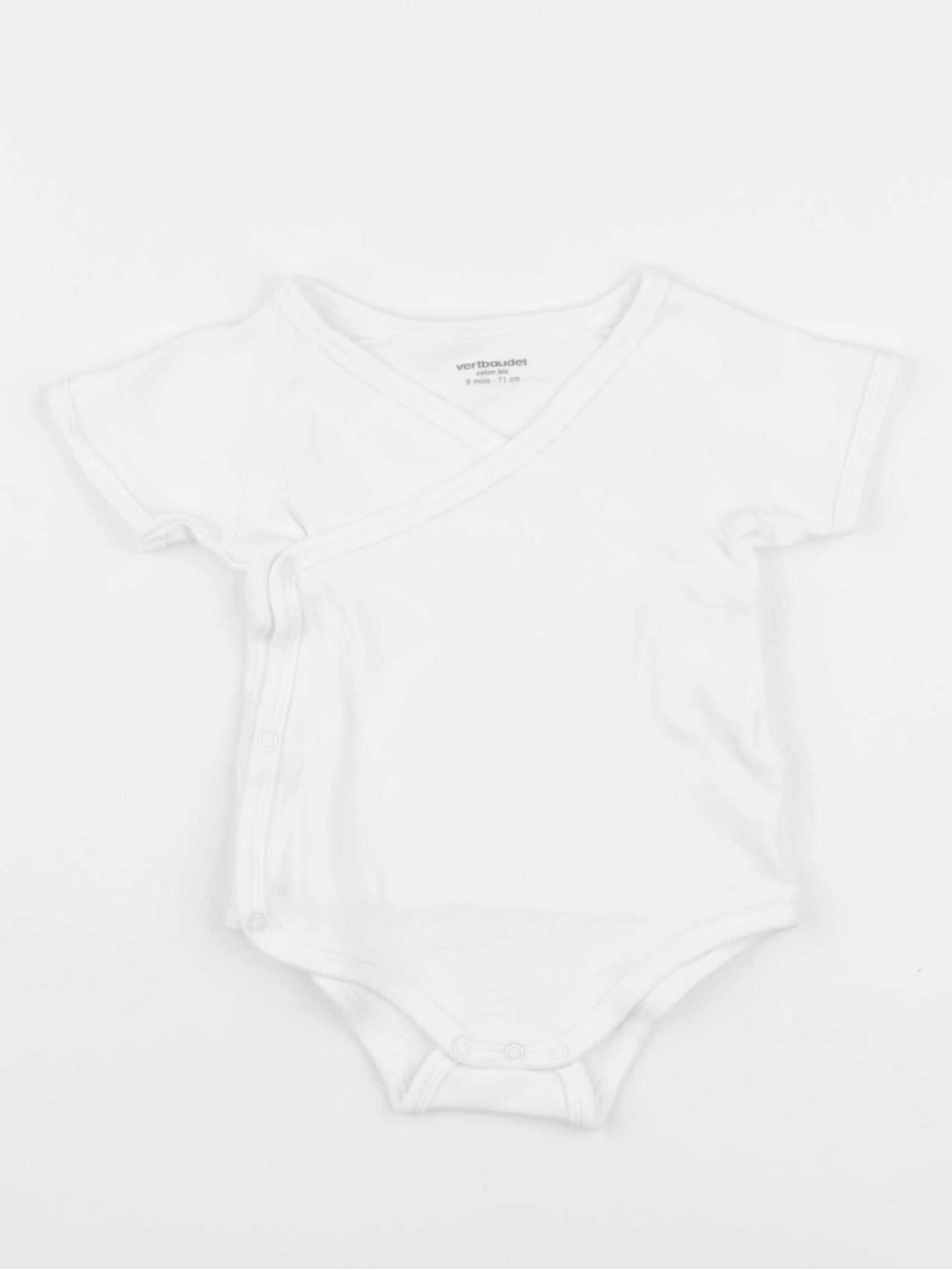Vertbaudet - body blanc - 9 mois