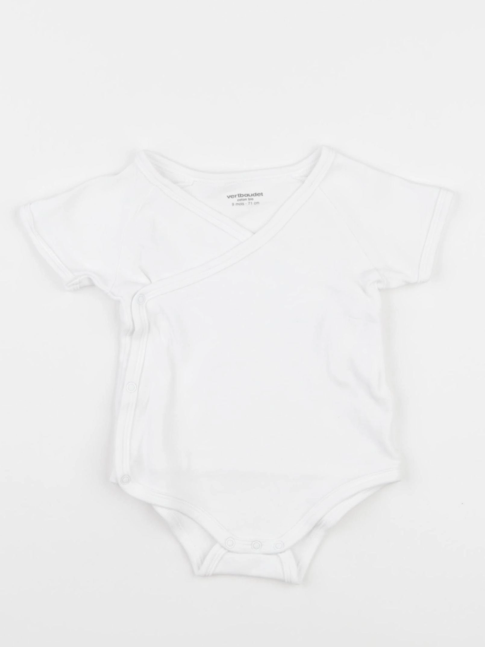 Vertbaudet - body blanc - 9 mois