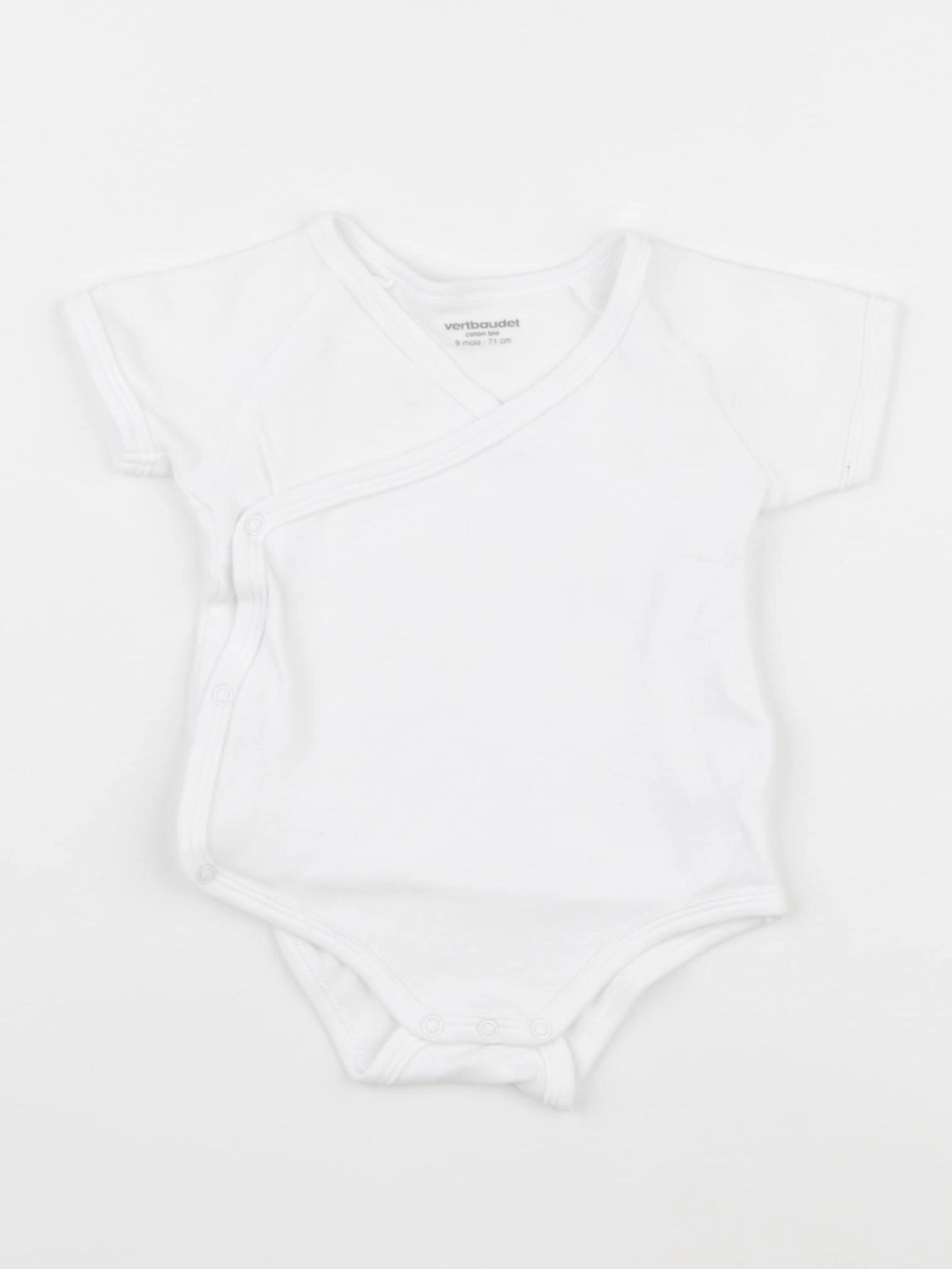 Vertbaudet - body blanc - 9 mois