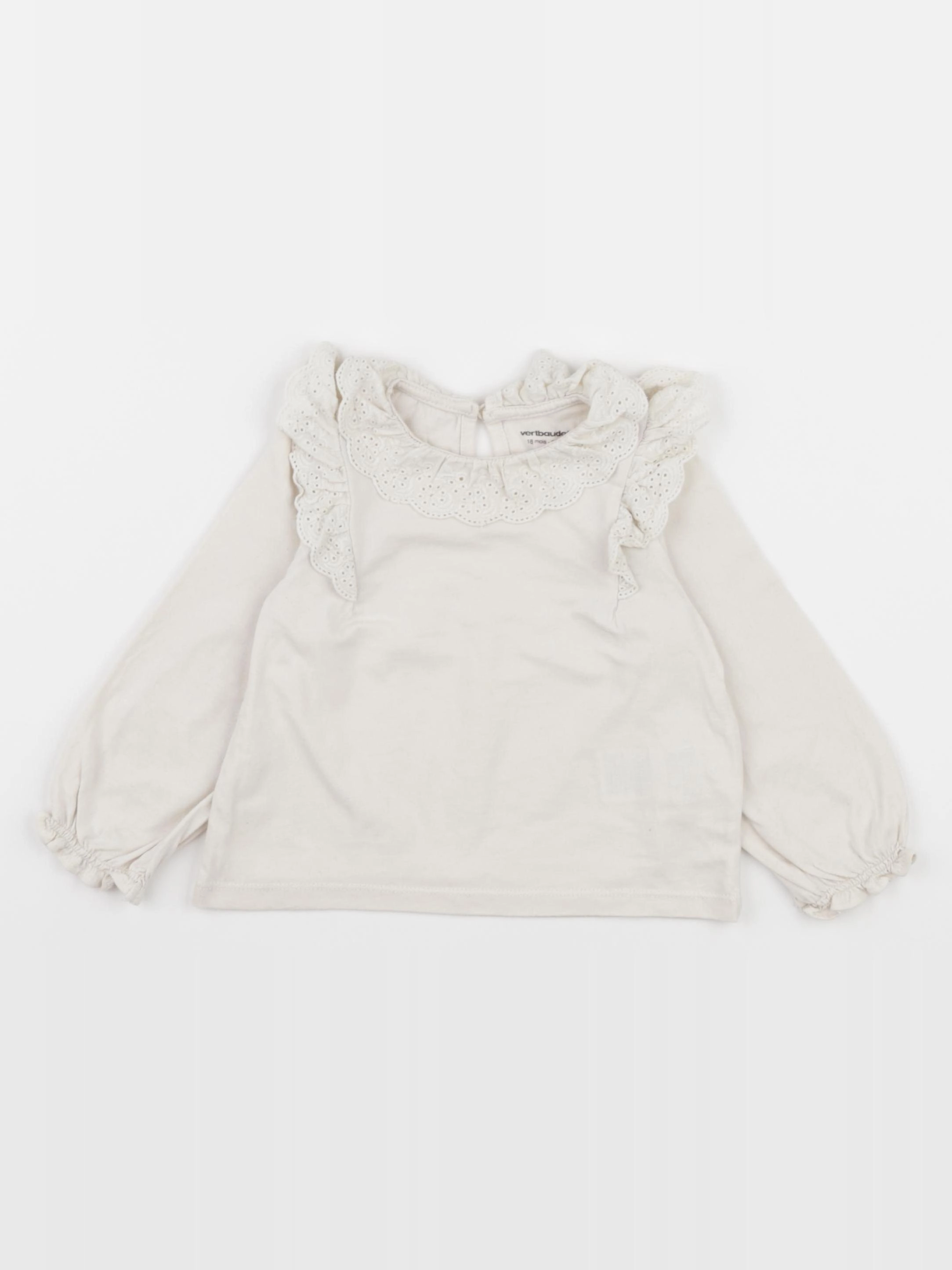 Vertbaudet - tee-shirt beige - 18 mois