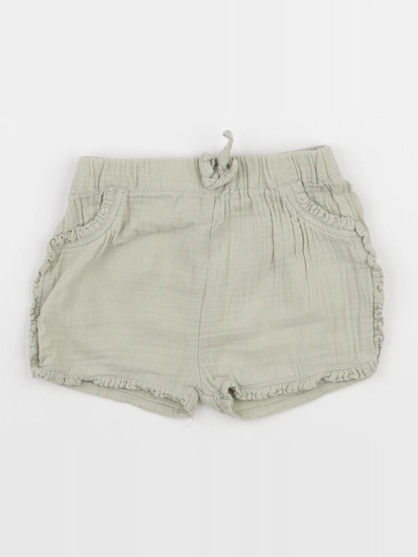 Vertbaudet - short vert - 12 mois