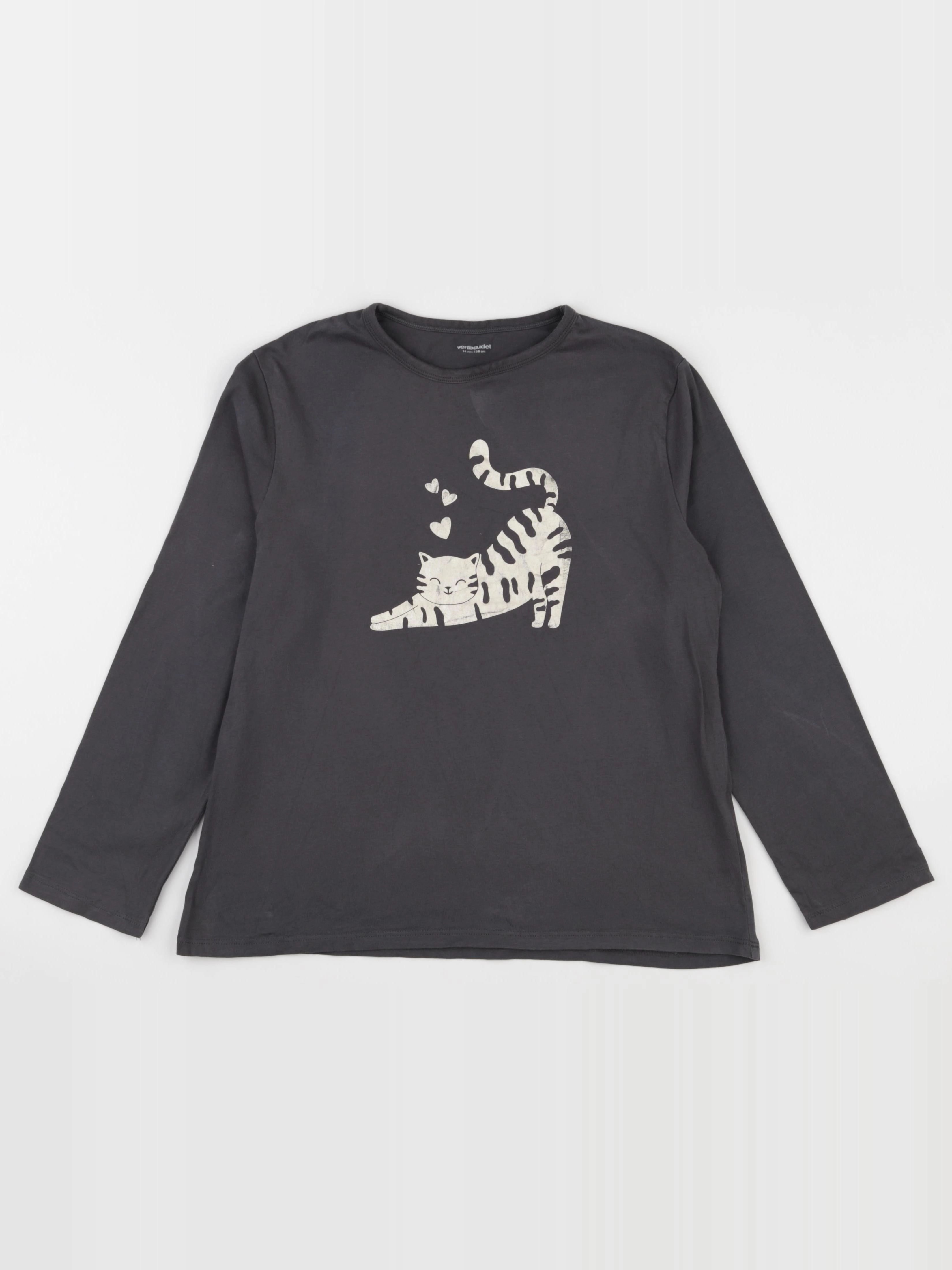Vertbaudet - tee-shirt gris - 14 ans