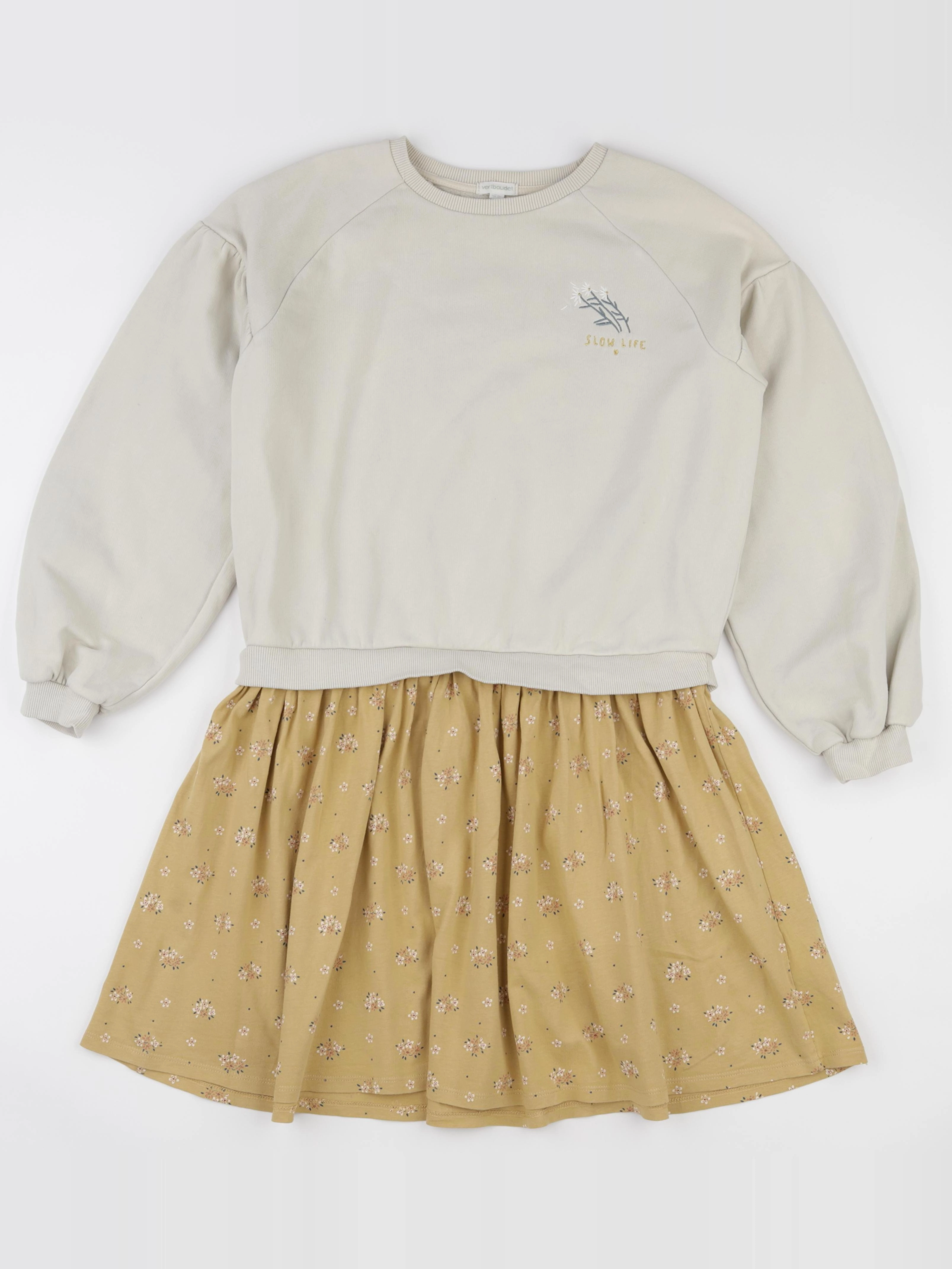 Vertbaudet - robe jaune - 12 ans