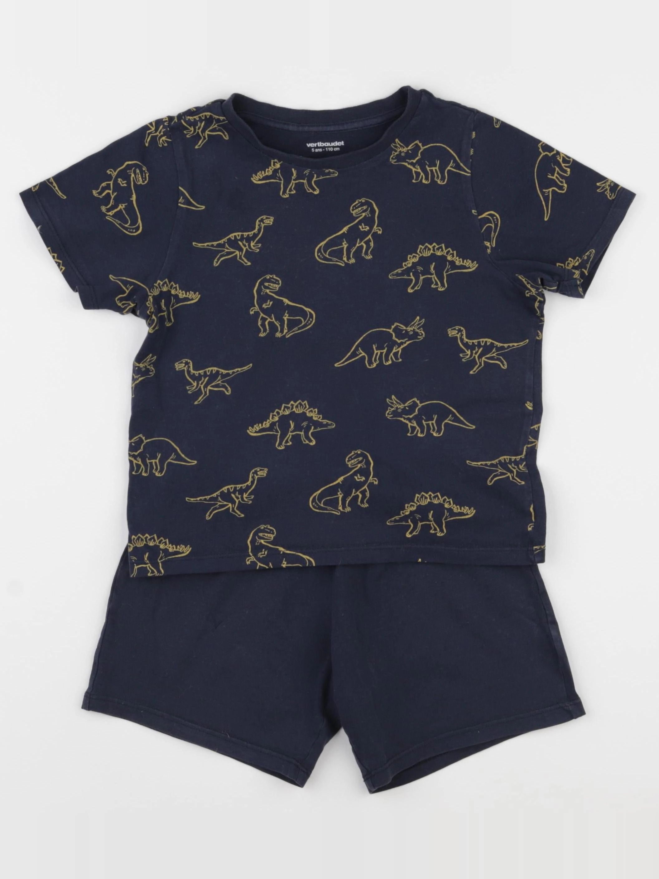 Vertbaudet - pyjama coton bleu - 5 ans