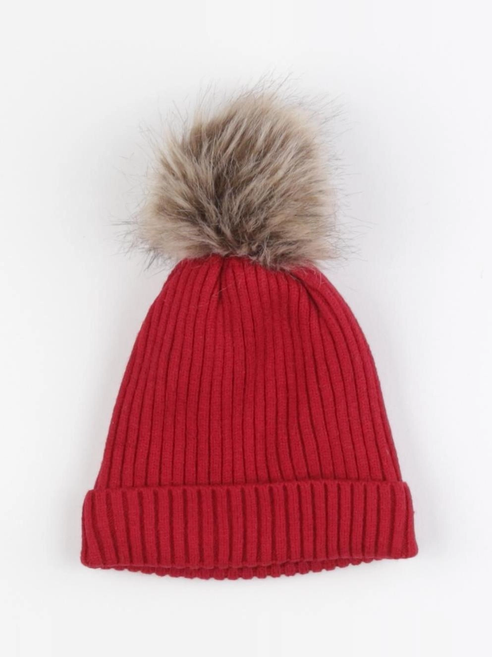 Vertbaudet - bonnet rouge - 2/3 ans
