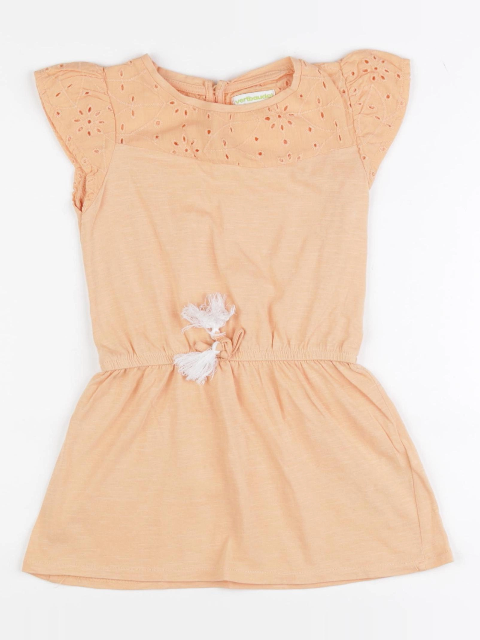 Vertbaudet - robe orange - 4 ans