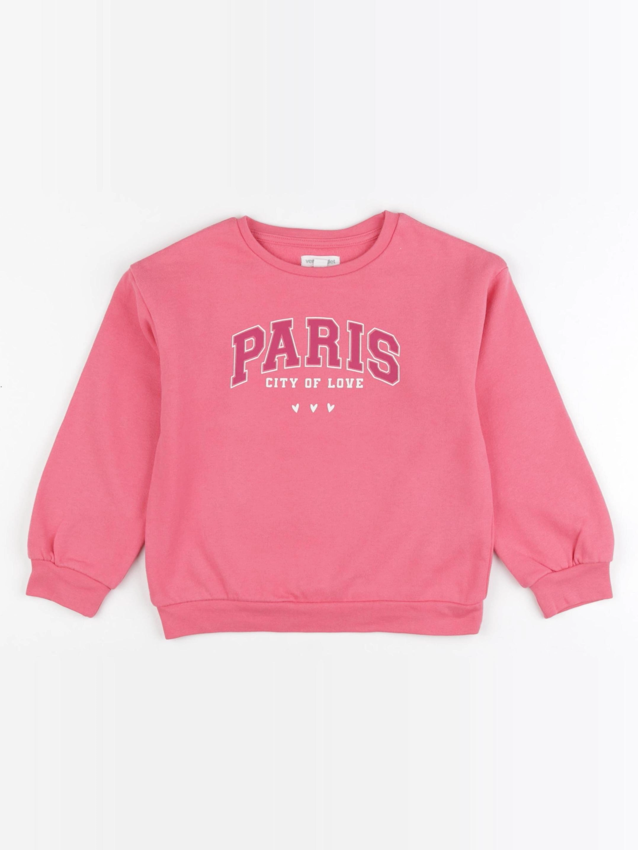 Vertbaudet - sweat rose - 5 ans