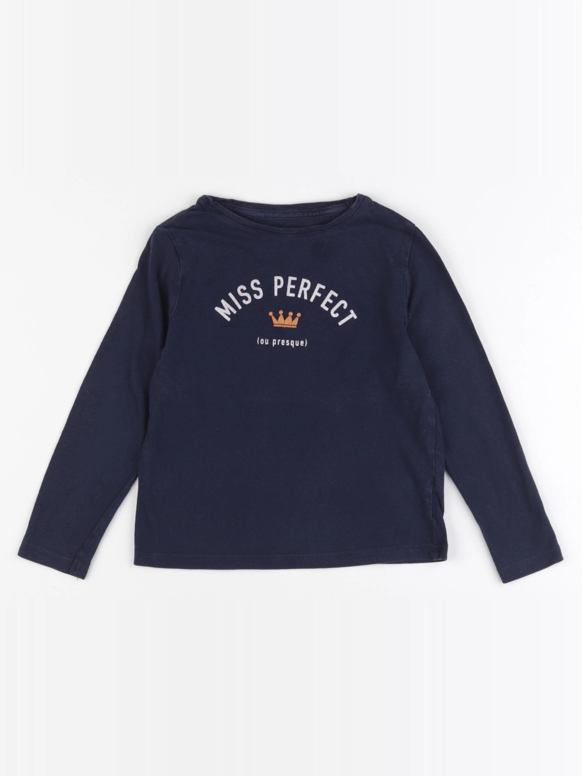 Vertbaudet - tee-shirt bleu - 4 ans