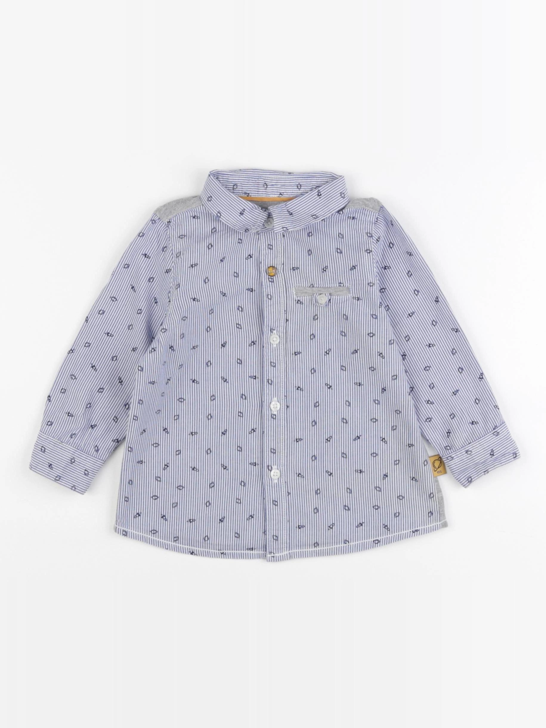 IKKS - chemise bleu - 12 mois