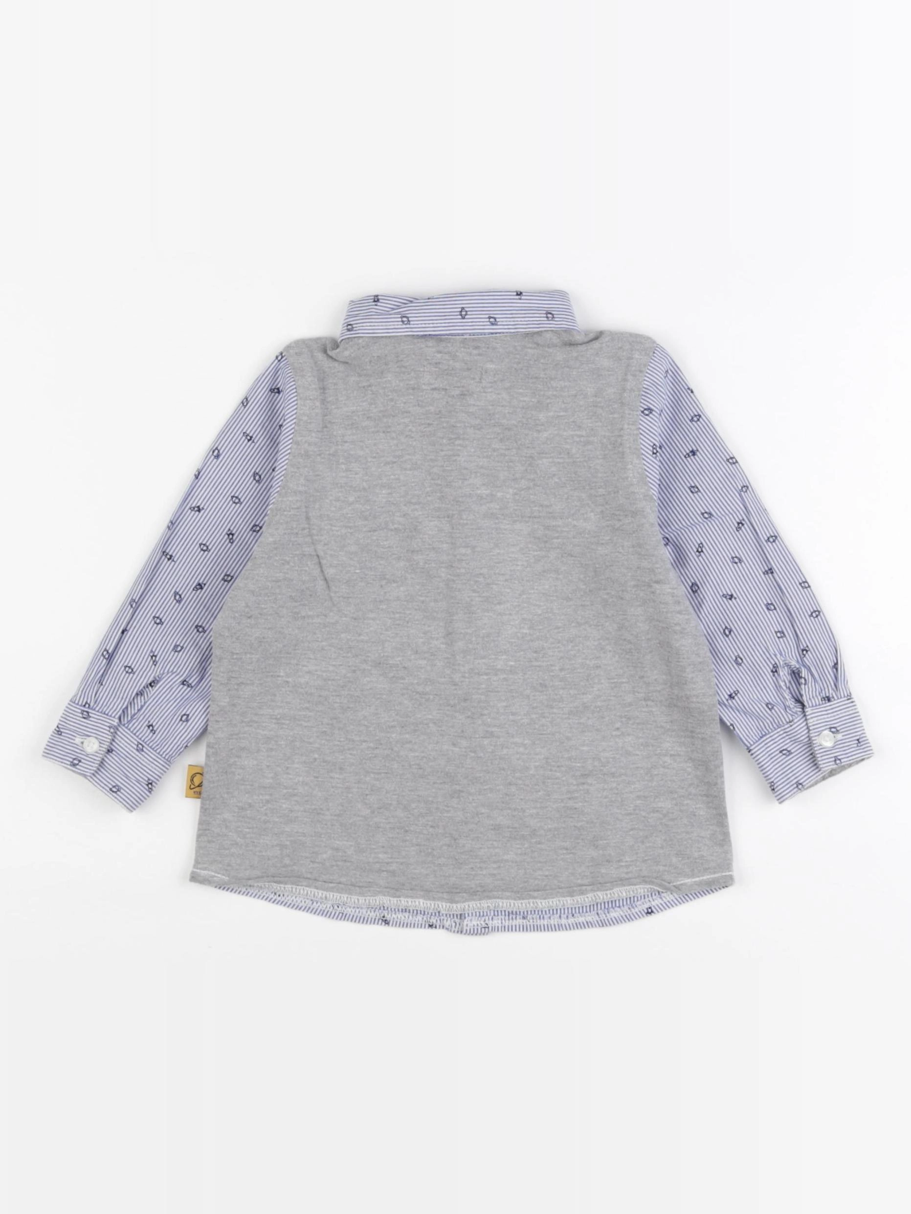 IKKS - chemise bleu - 12 mois