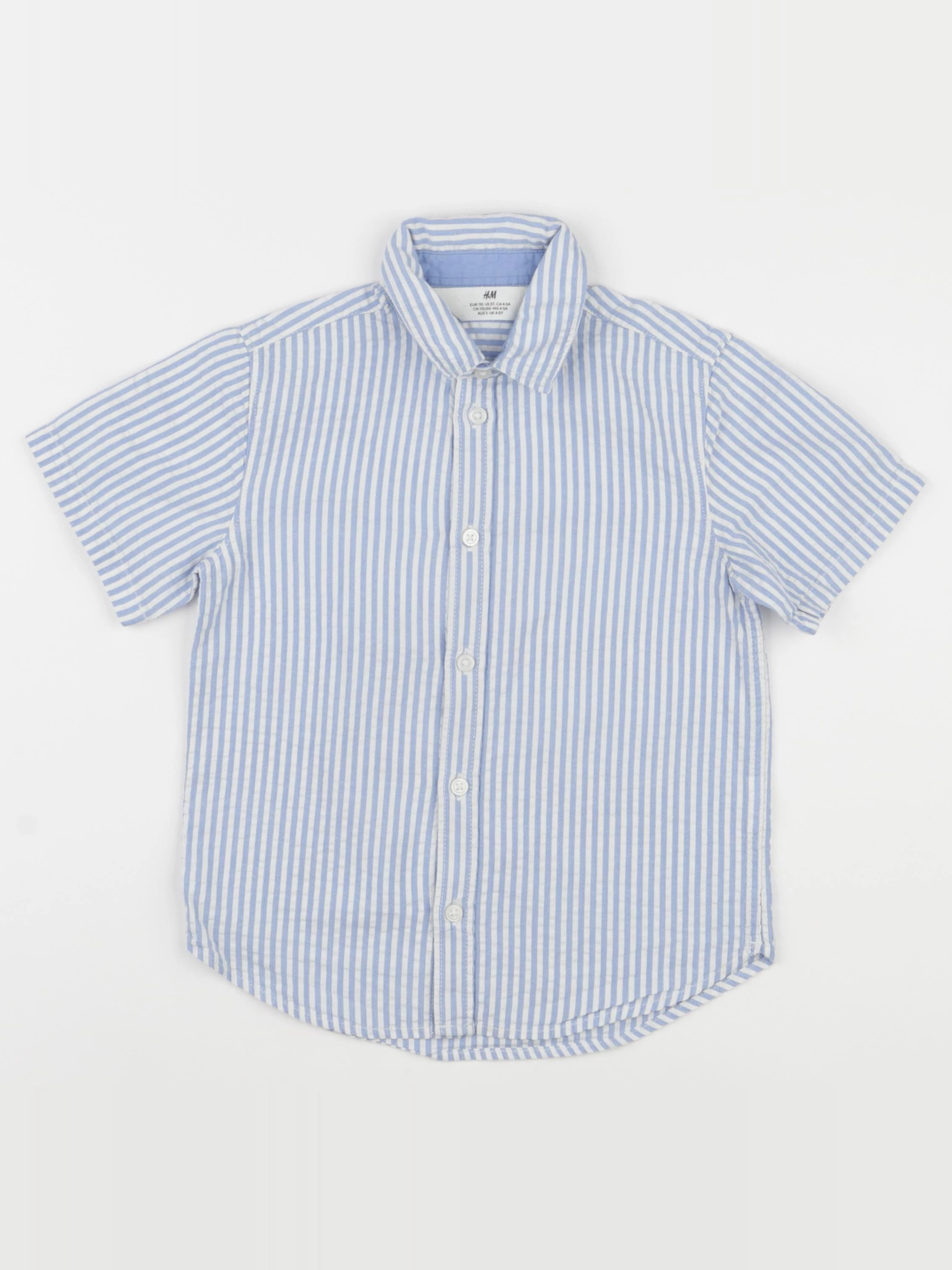 H&M - chemise bleu - 4/5 ans