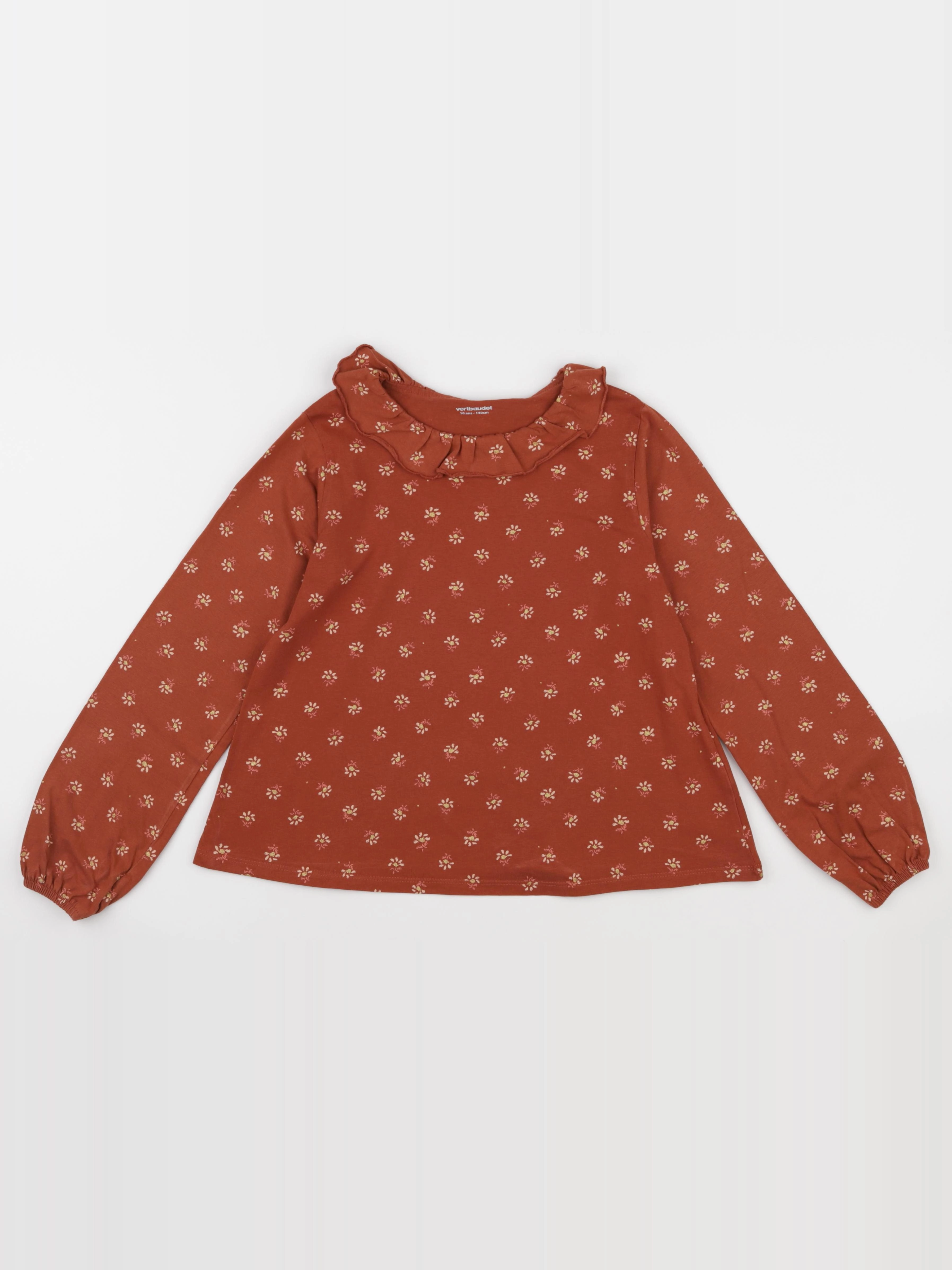 Vertbaudet - tee-shirt marron - 10 ans