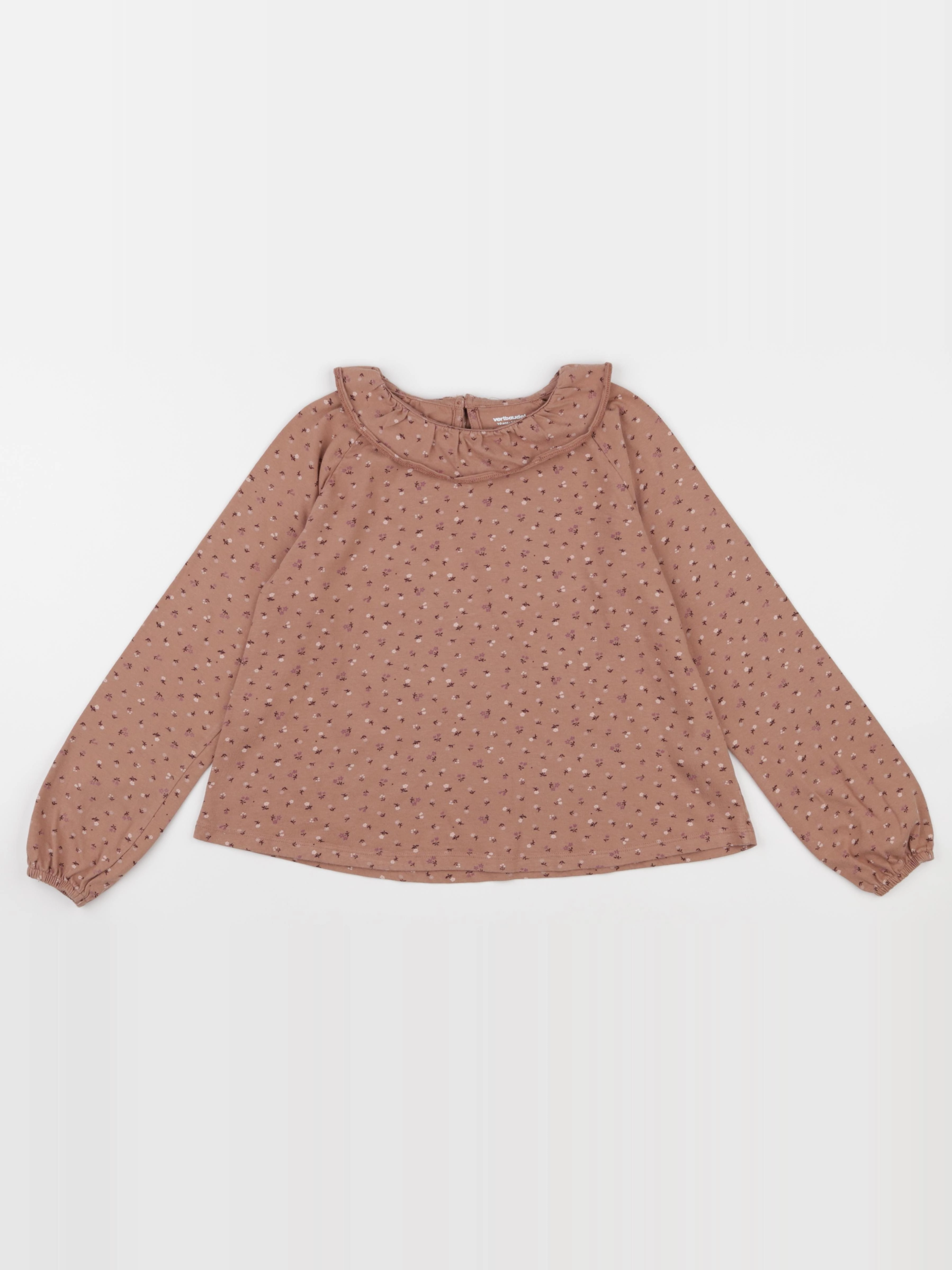 Vertbaudet - tee-shirt marron - 10 ans