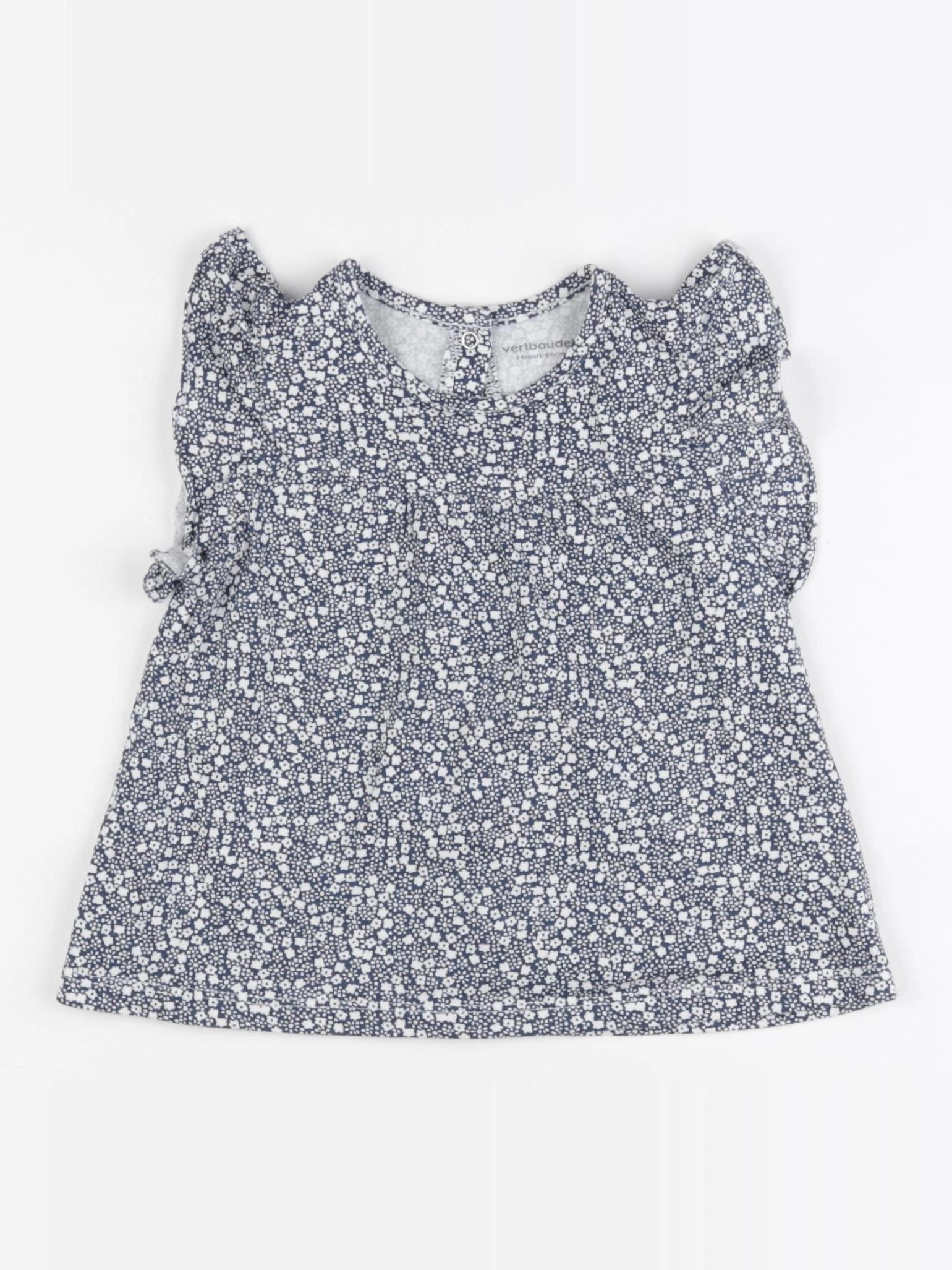 Vertbaudet - tee-shirt bleu - 24 mois