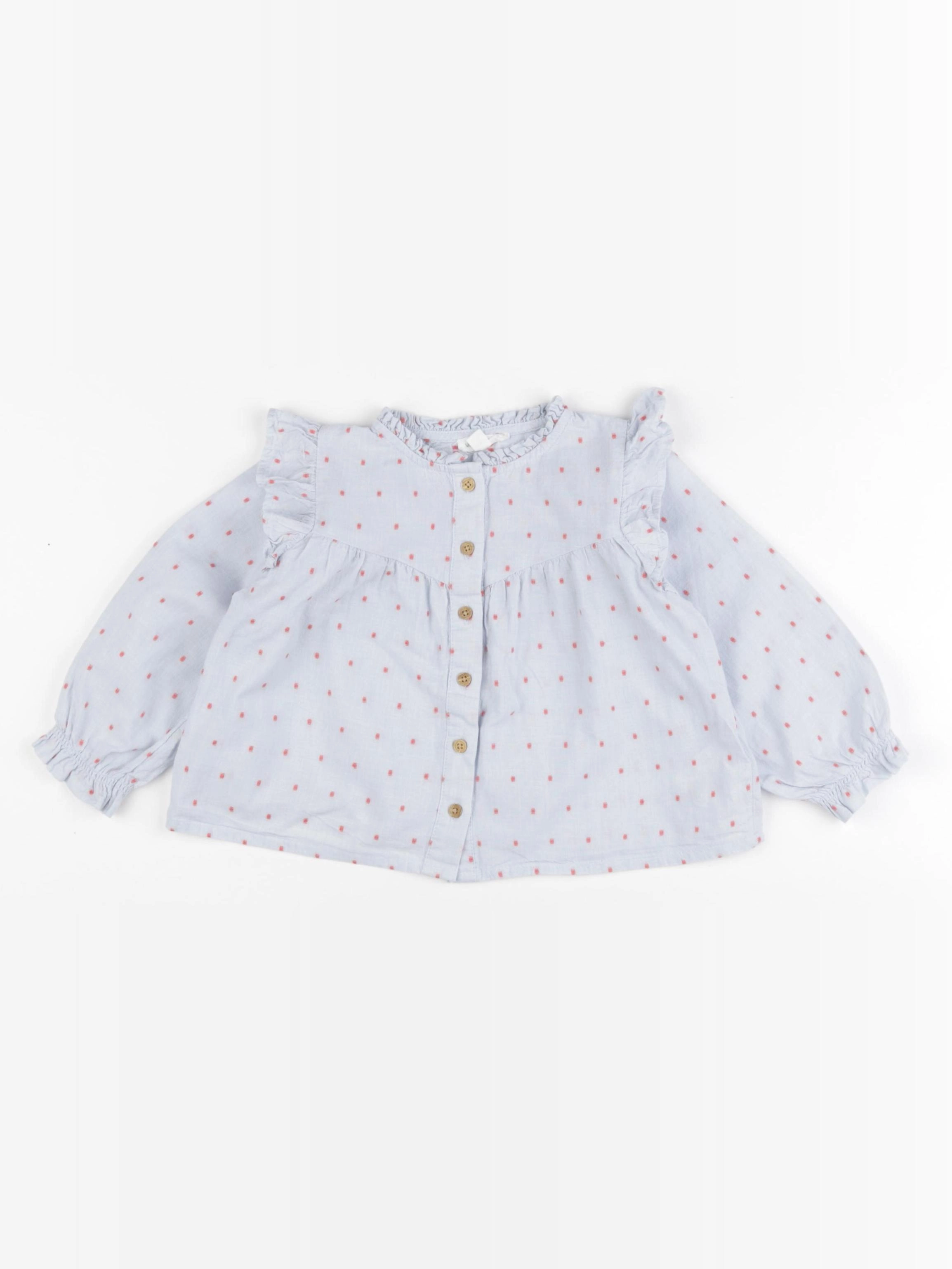 Vertbaudet - blouse bleu - 18 mois