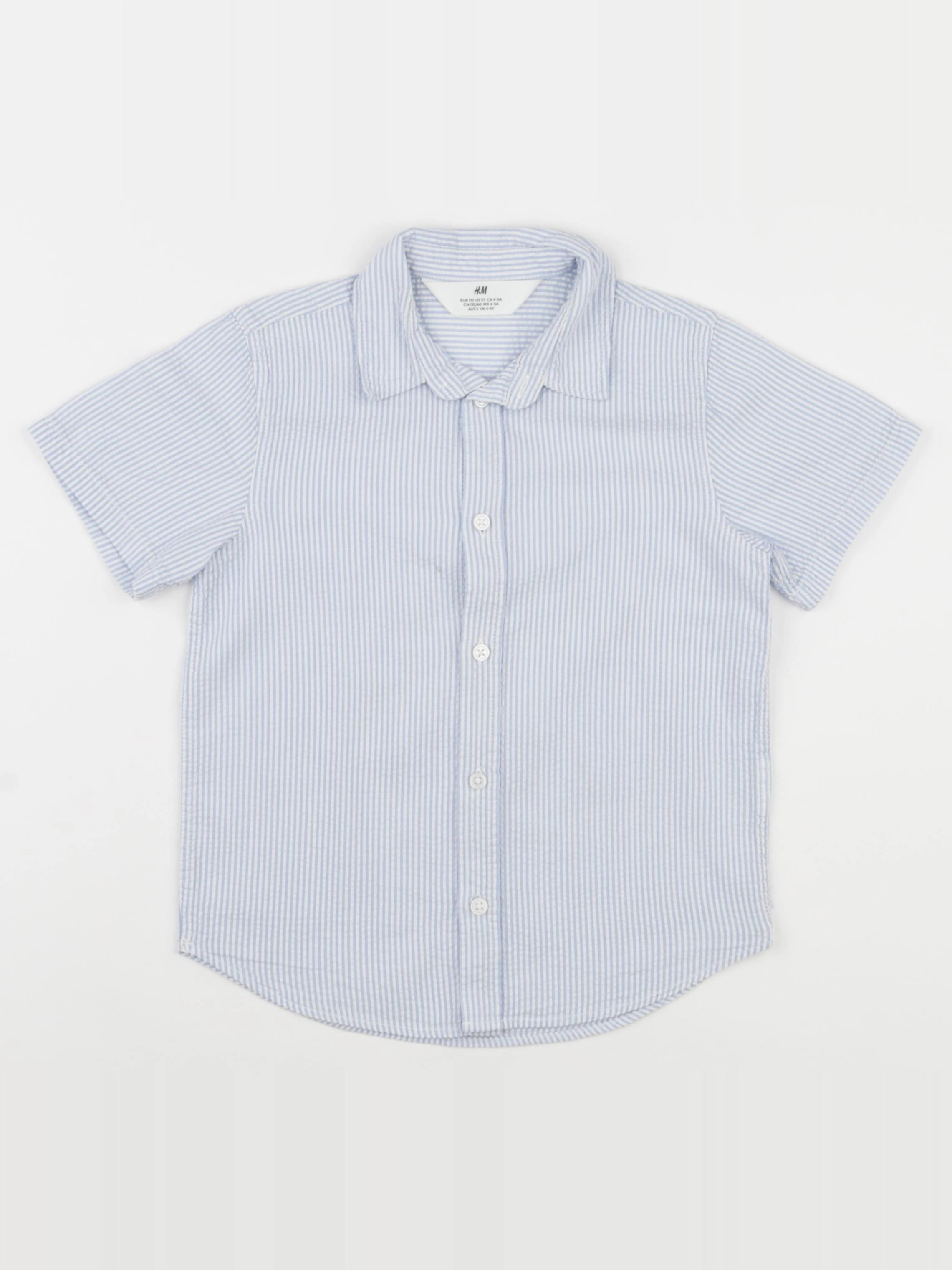 H&M - chemise bleu - 4/5 ans