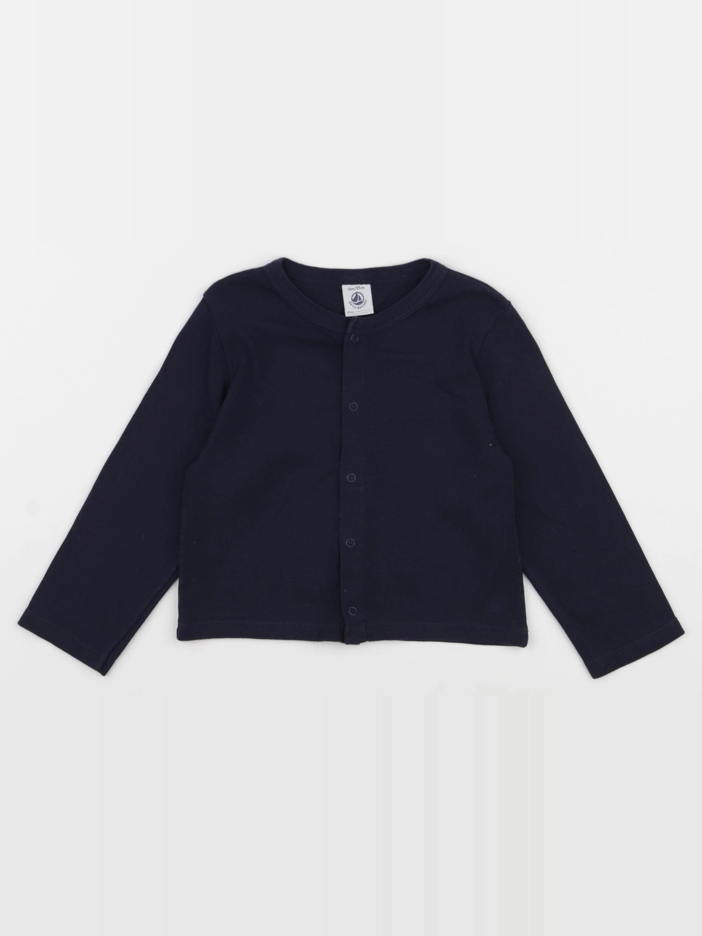 Petit Bateau - tee-shirt bleu - 36 mois