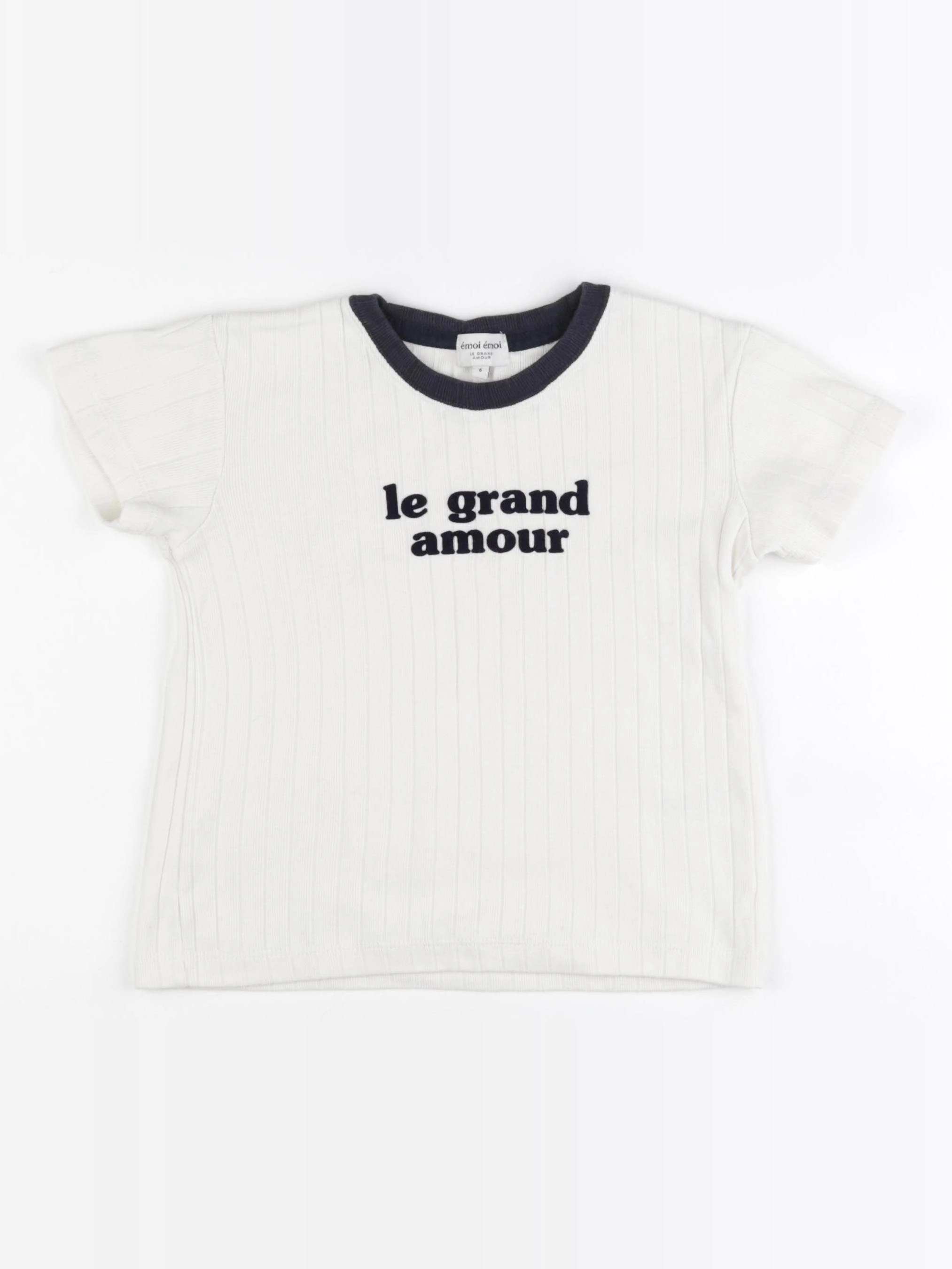 Emoi emoi - tee-shirt blanc - 6 ans