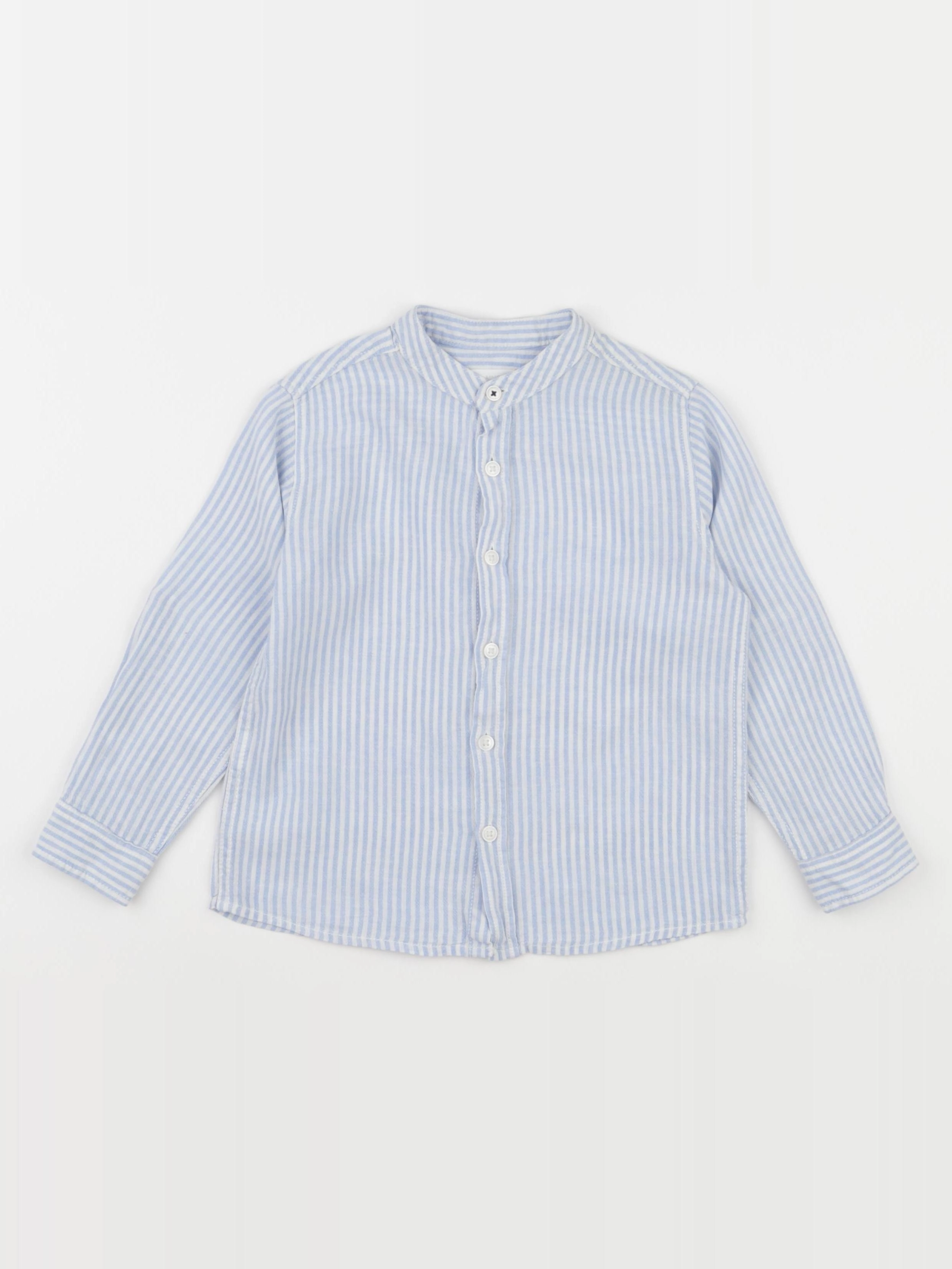 Mango - chemise bleu - 3/4 ans