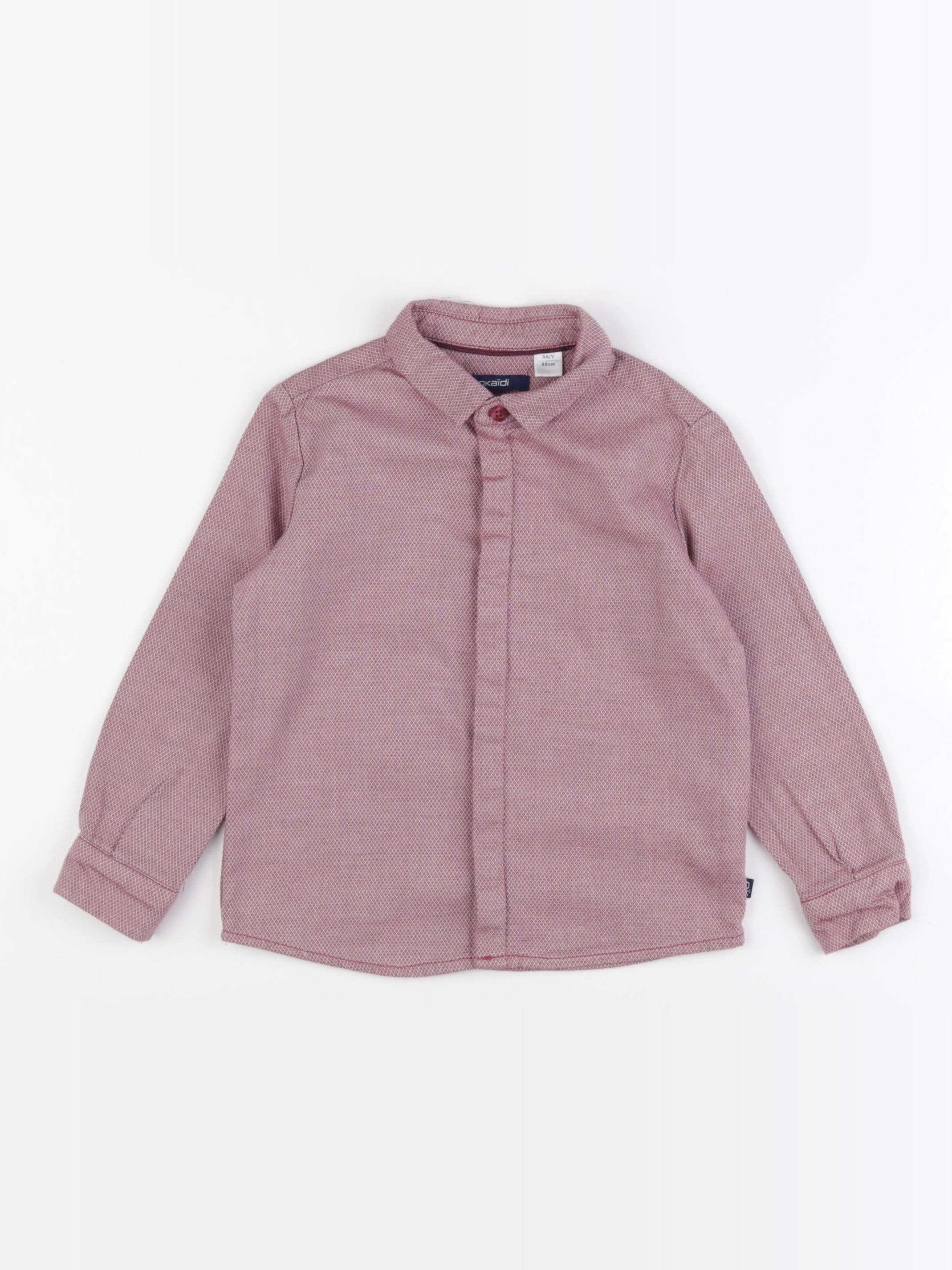 Okaidi - chemise rouge - 3 ans