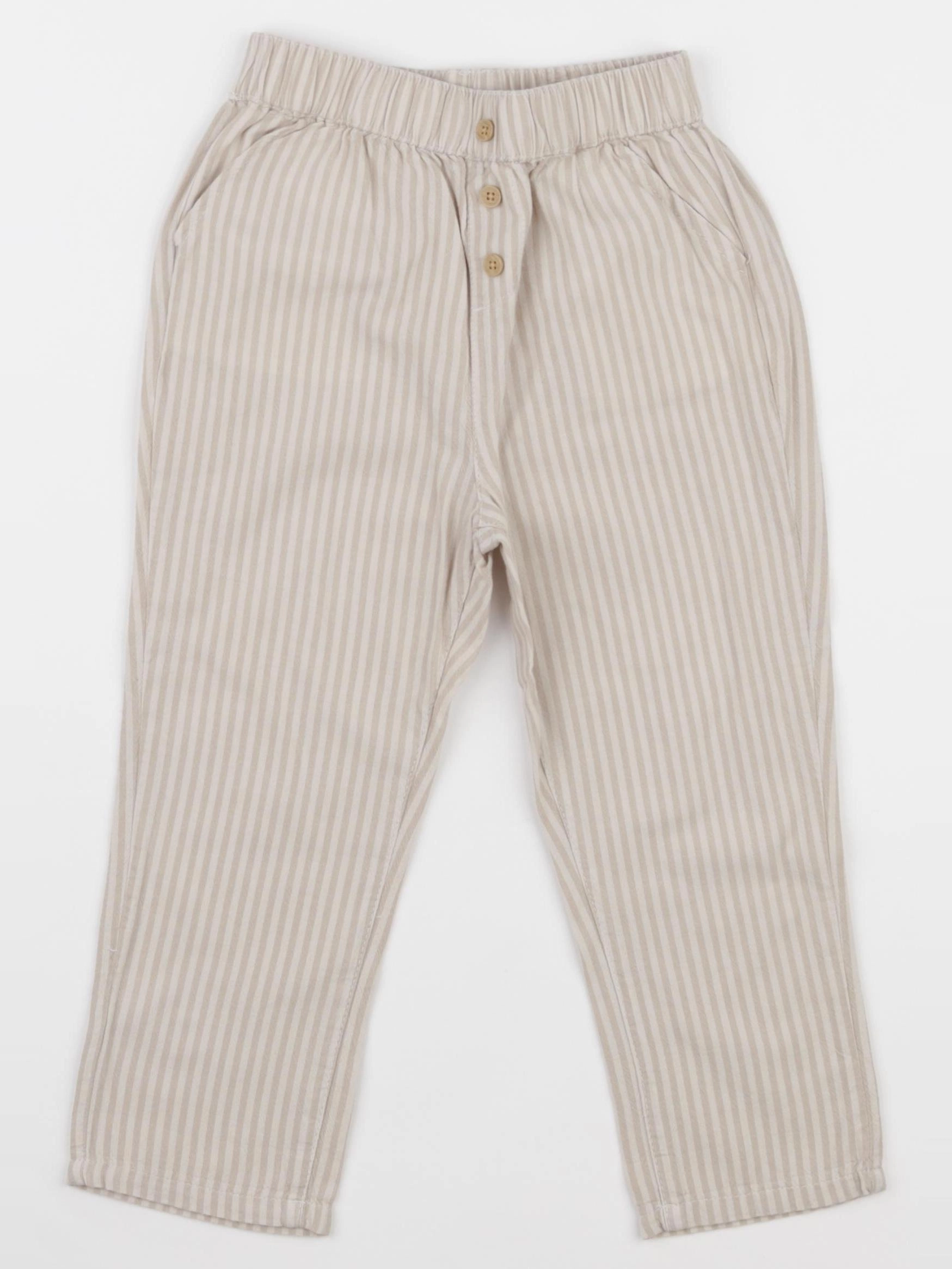 Vertbaudet - pantalon beige - 3 ans